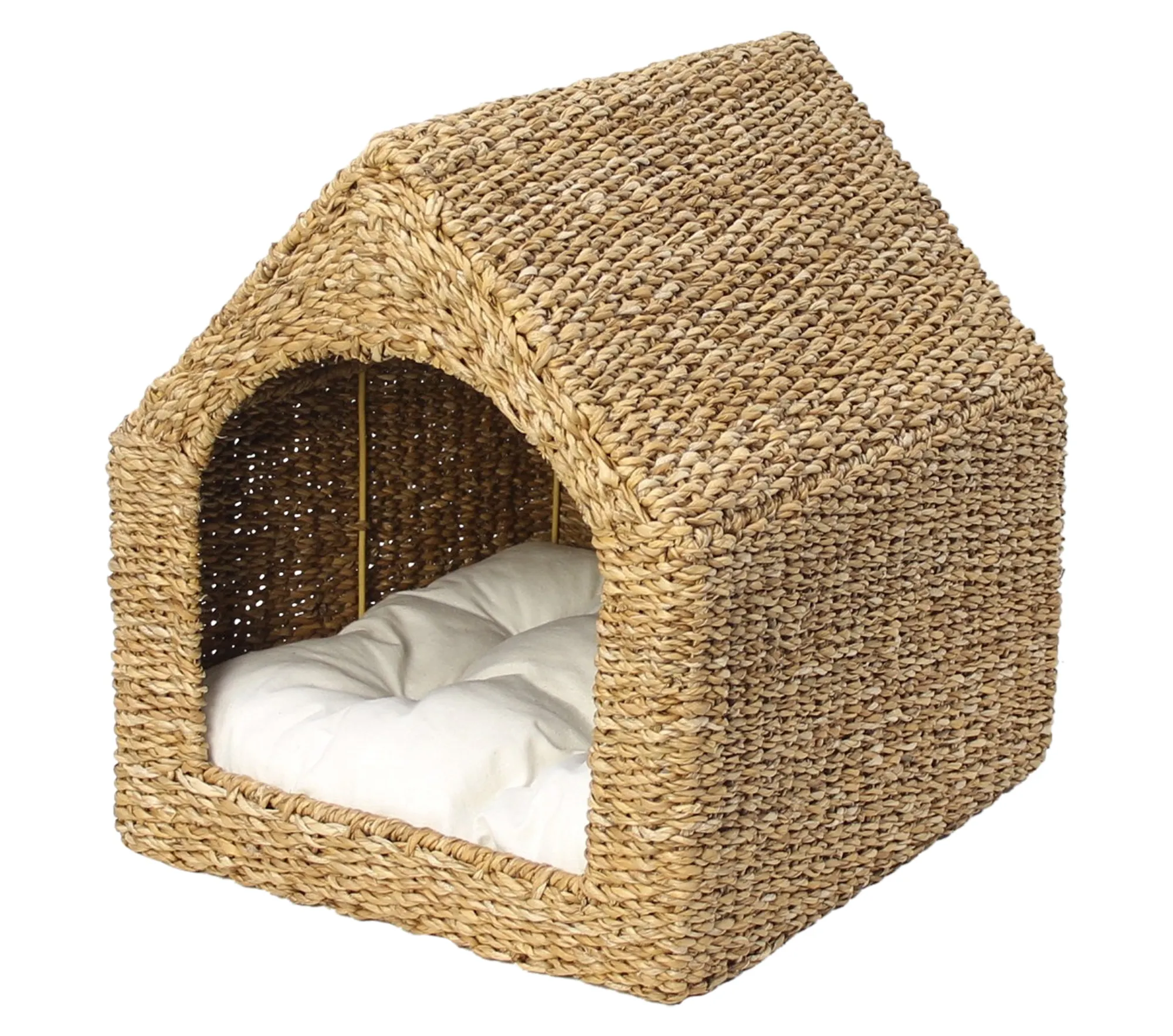 Tierhöhle "Häuschen"  im Frank Flechtwaren Online Shop für Tierkörbe &amp; Tierkissen kaufen