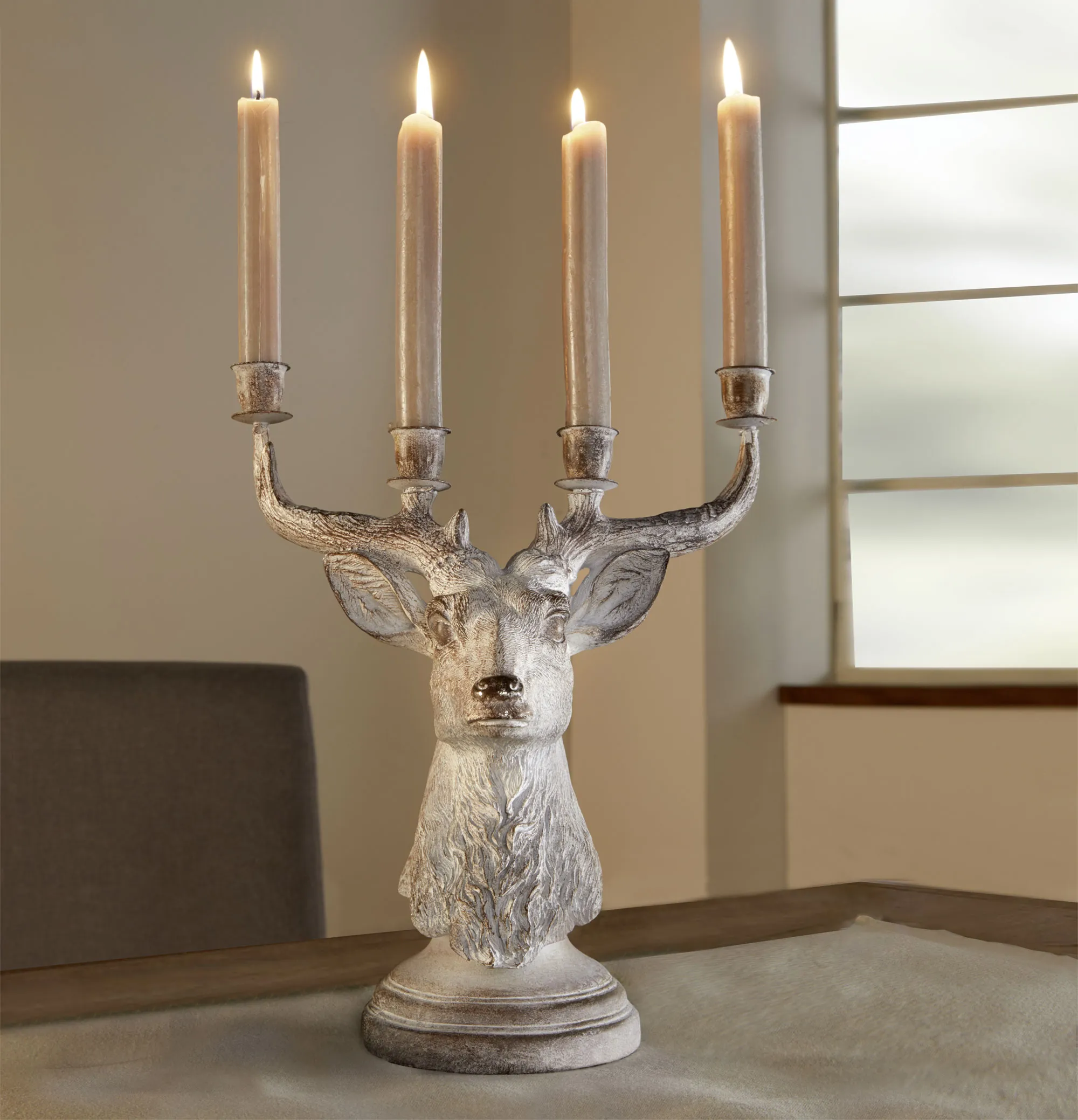 Kerzenhalter "Hirsch"  im Frank Flechtwaren Online Shop kaufen