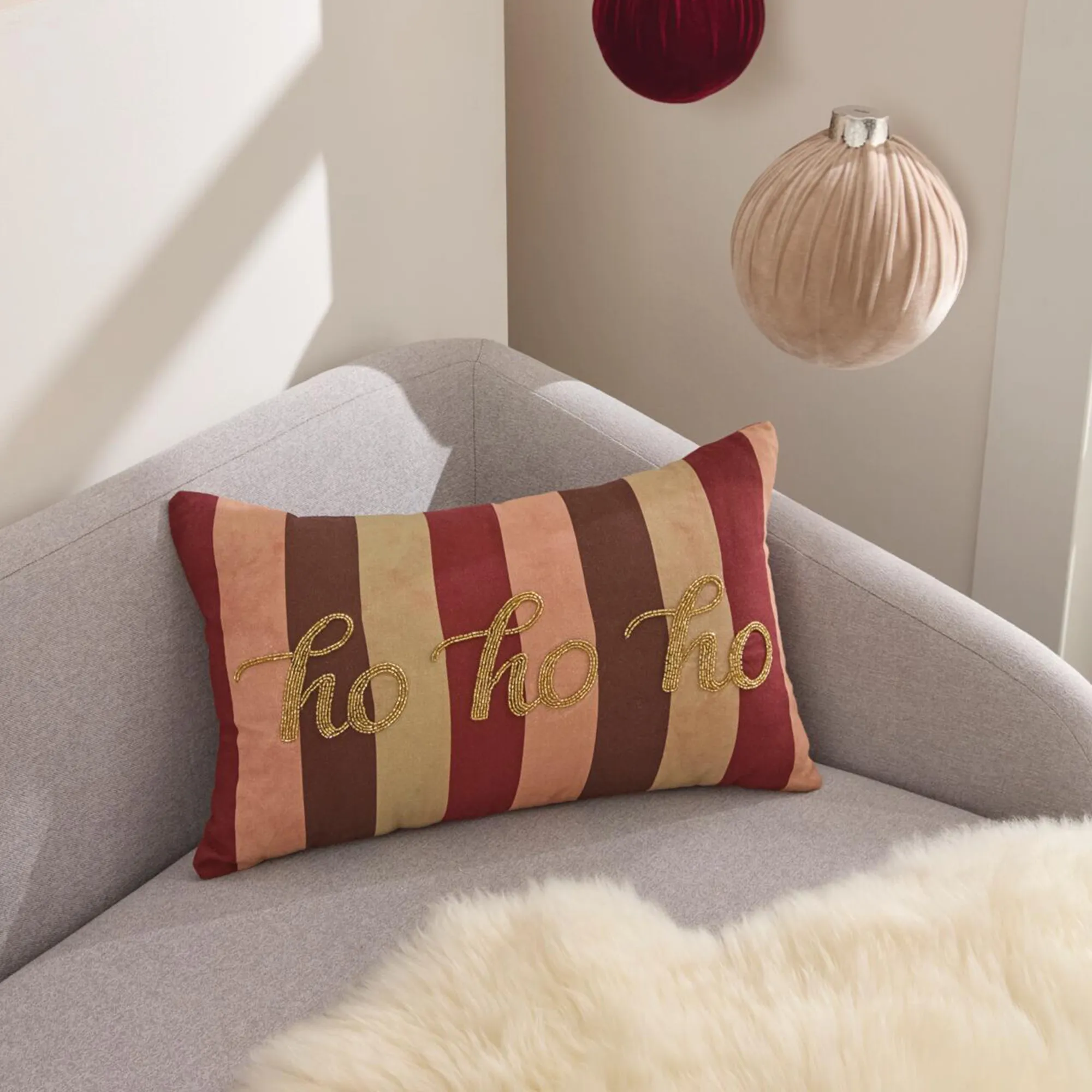 Kissenhülle "ho ho ho"  im Frank Flechtwaren Online Shop kaufen