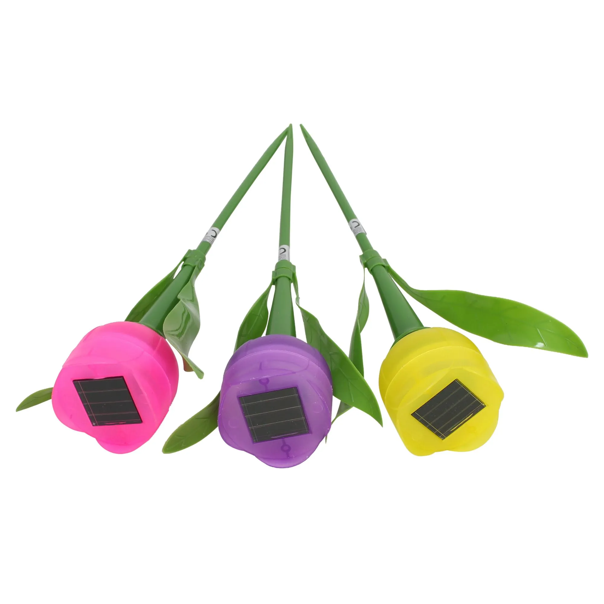 Solar-Deko "Tulpe", 3er Set  im Frank Flechtwaren Online Shop für Bunte Osterzeit kaufen