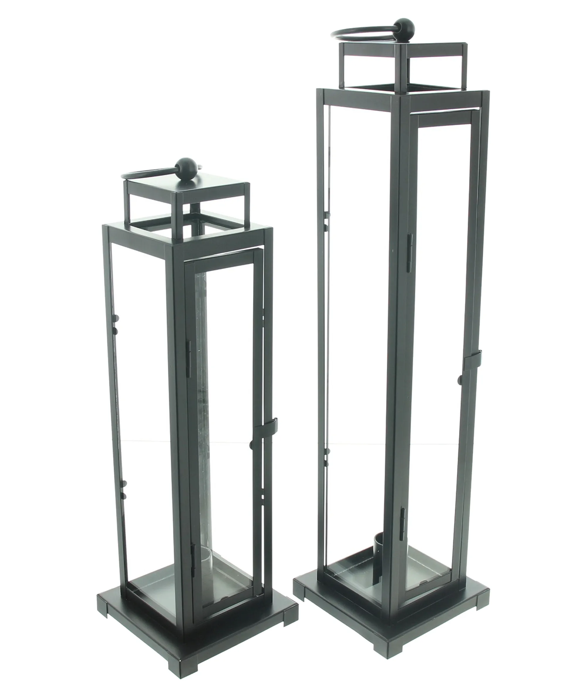 Laterne "Modern Black", 2er Set  im Frank Flechtwaren Online Shop für Magie des Sommers kaufen