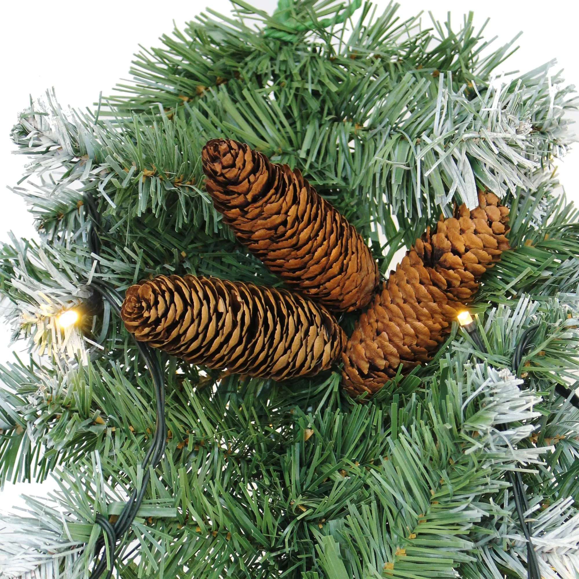 Leuchtgirlande "Naturwinter"  im Frank Flechtwaren Online Shop für Weihnachtliche LED-Lichterketten kaufen