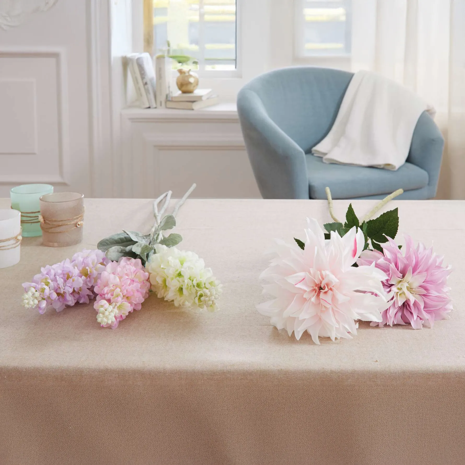 Blume "Levkoje", 3er Set  im Frank Flechtwaren Online Shop für Bunte Osterzeit kaufen