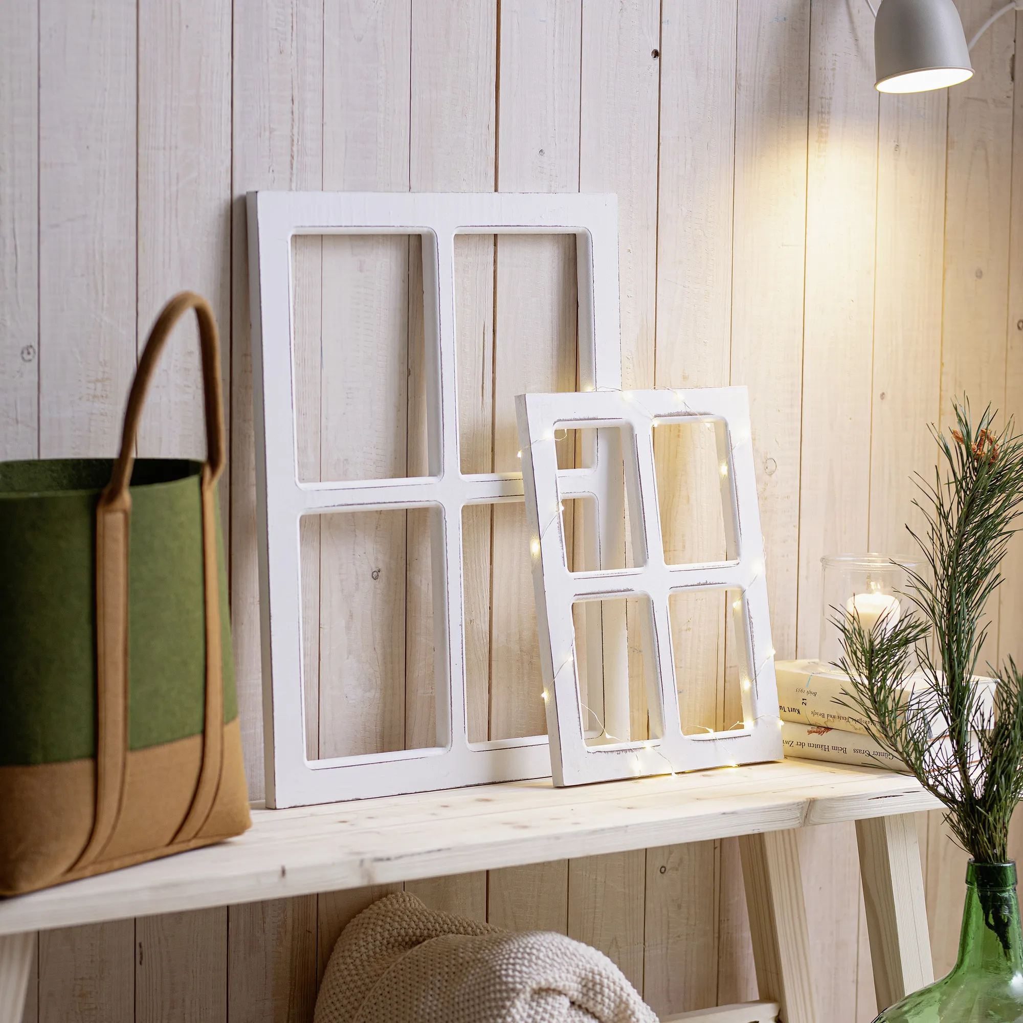 Dekofenster "Shabby", 2er Set  im Frank Flechtwaren Online Shop kaufen