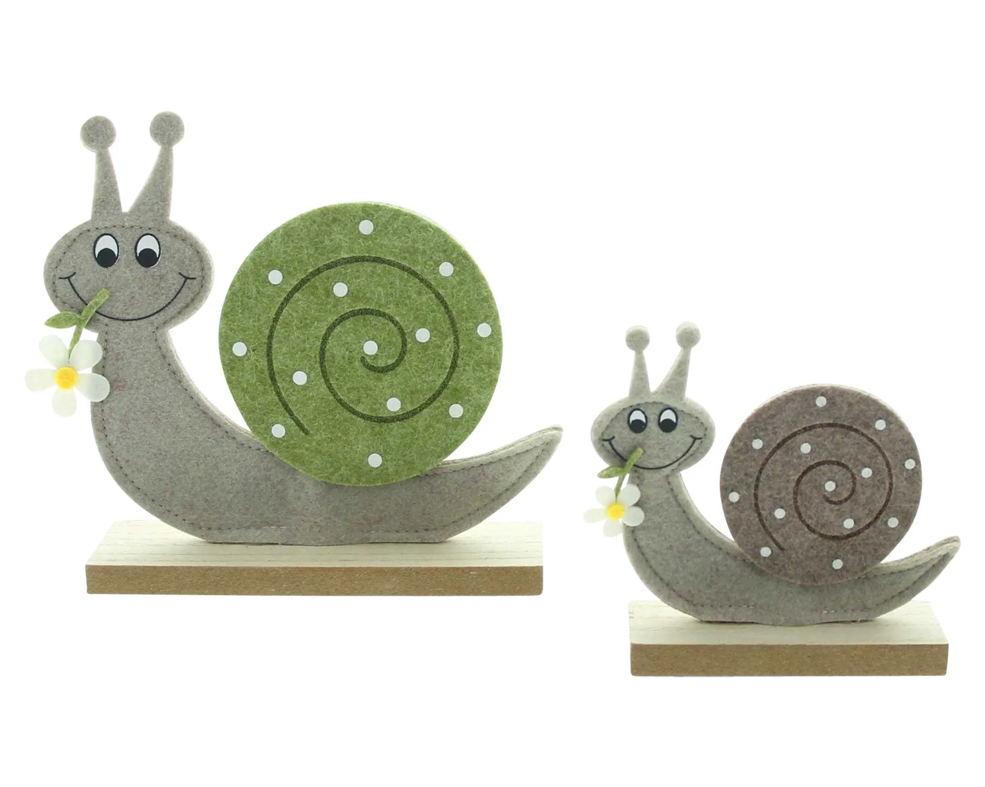Schnecke "Lovely", 2er Set  im Frank Flechtwaren Online Shop für Dekofiguren kaufen