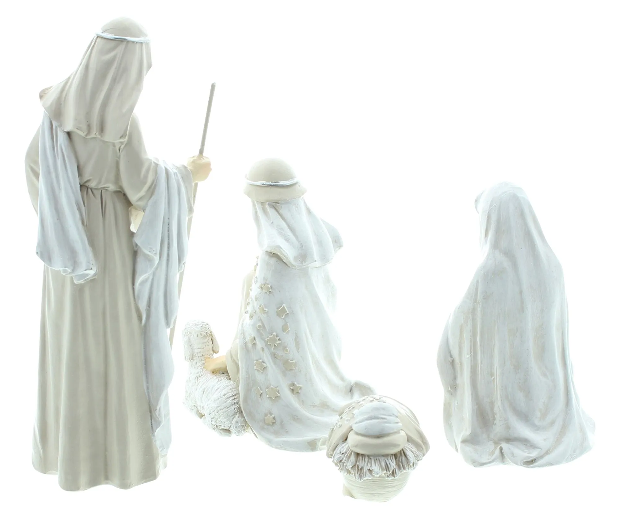Krippefiguren "Heiligabend", 4er Set  im Frank Flechtwaren Online Shop für Weihnachtliche Dekofiguren kaufen