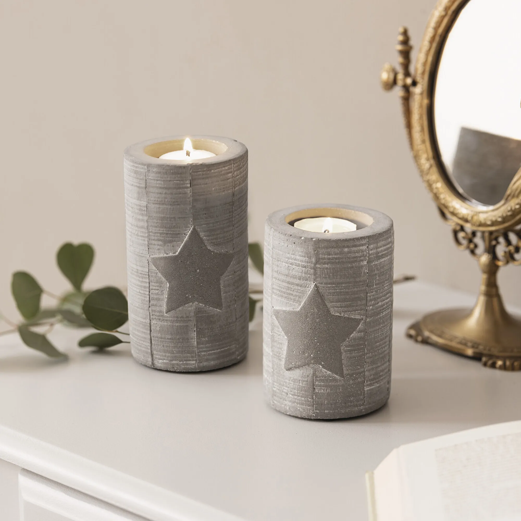 Kerzenhalter "Stern", 2er Set  im Frank Flechtwaren Online Shop kaufen