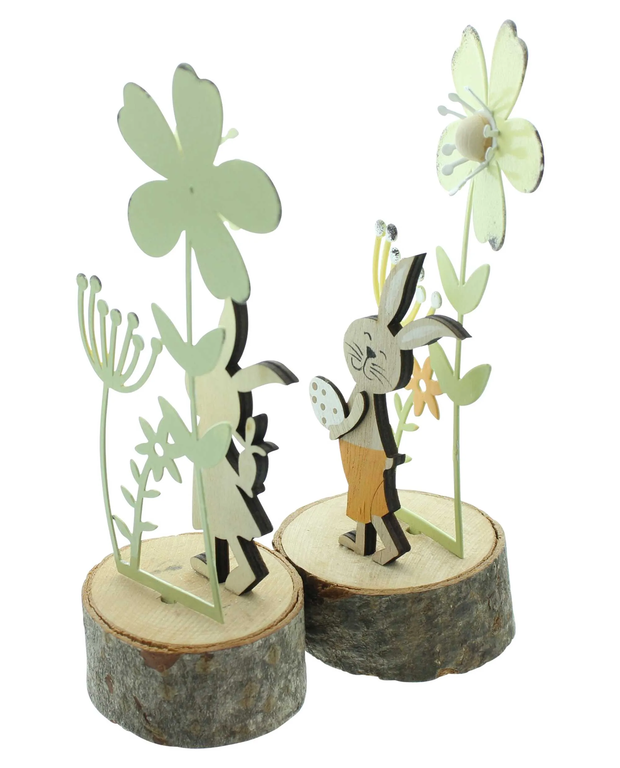 Hase "Blumenwiese", 2er Set  im Frank Flechtwaren Online Shop für Hasen &amp; Co kaufen