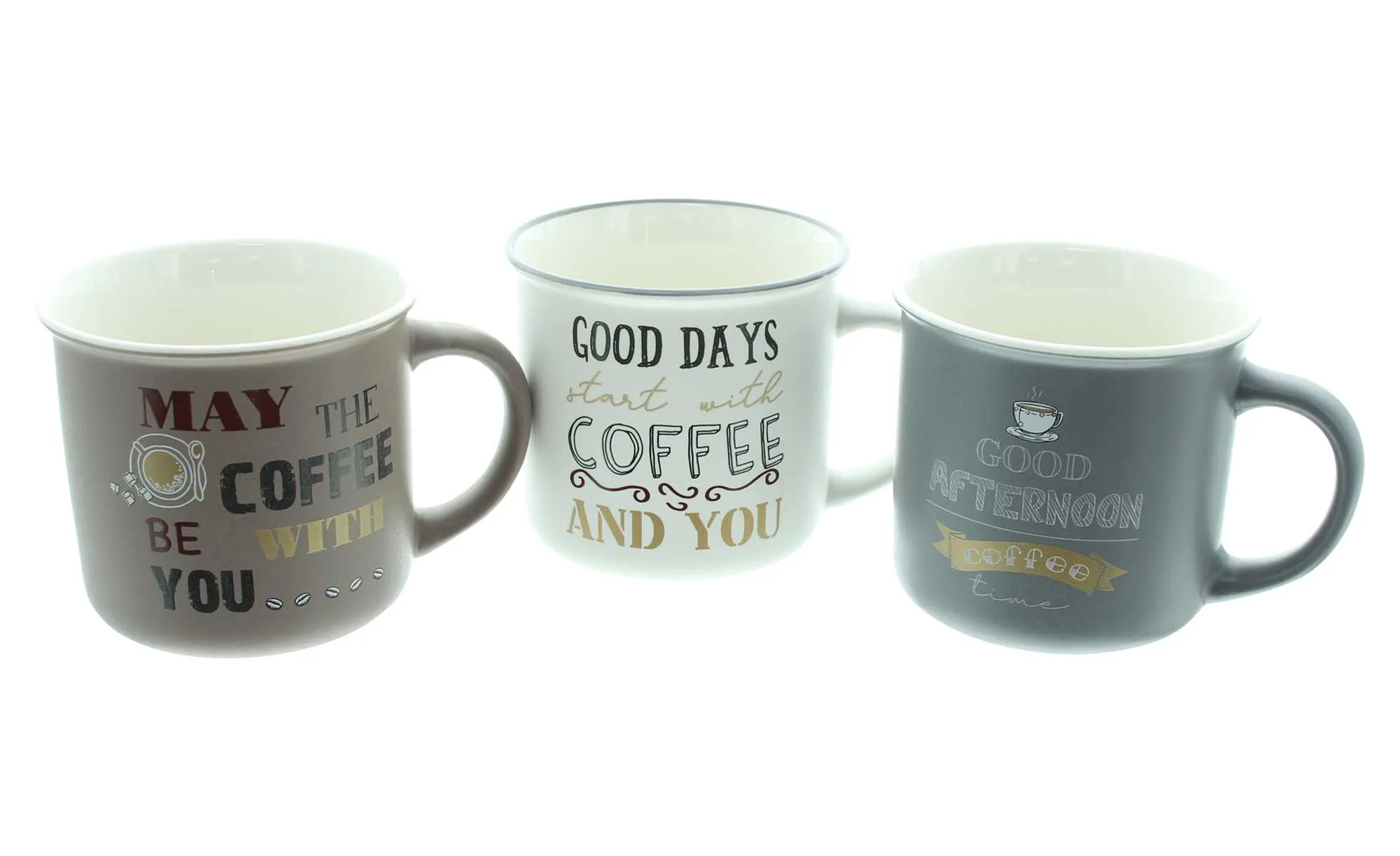 Tasse "Coffee", 3er Set  im Frank Flechtwaren Online Shop kaufen