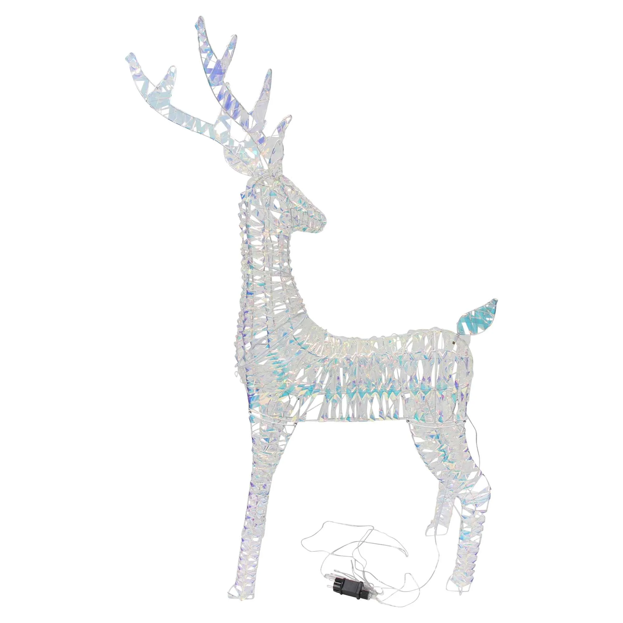 LED-Rentier "Rainbow", groß  im Frank Flechtwaren Online Shop für Weihnachtliche LED-Deko kaufen