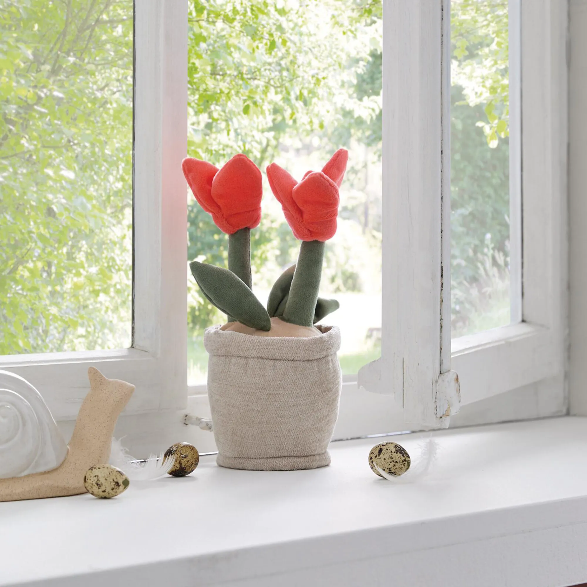 Türstopper "Tulpen im Topf"  im Frank Flechtwaren Online Shop kaufen