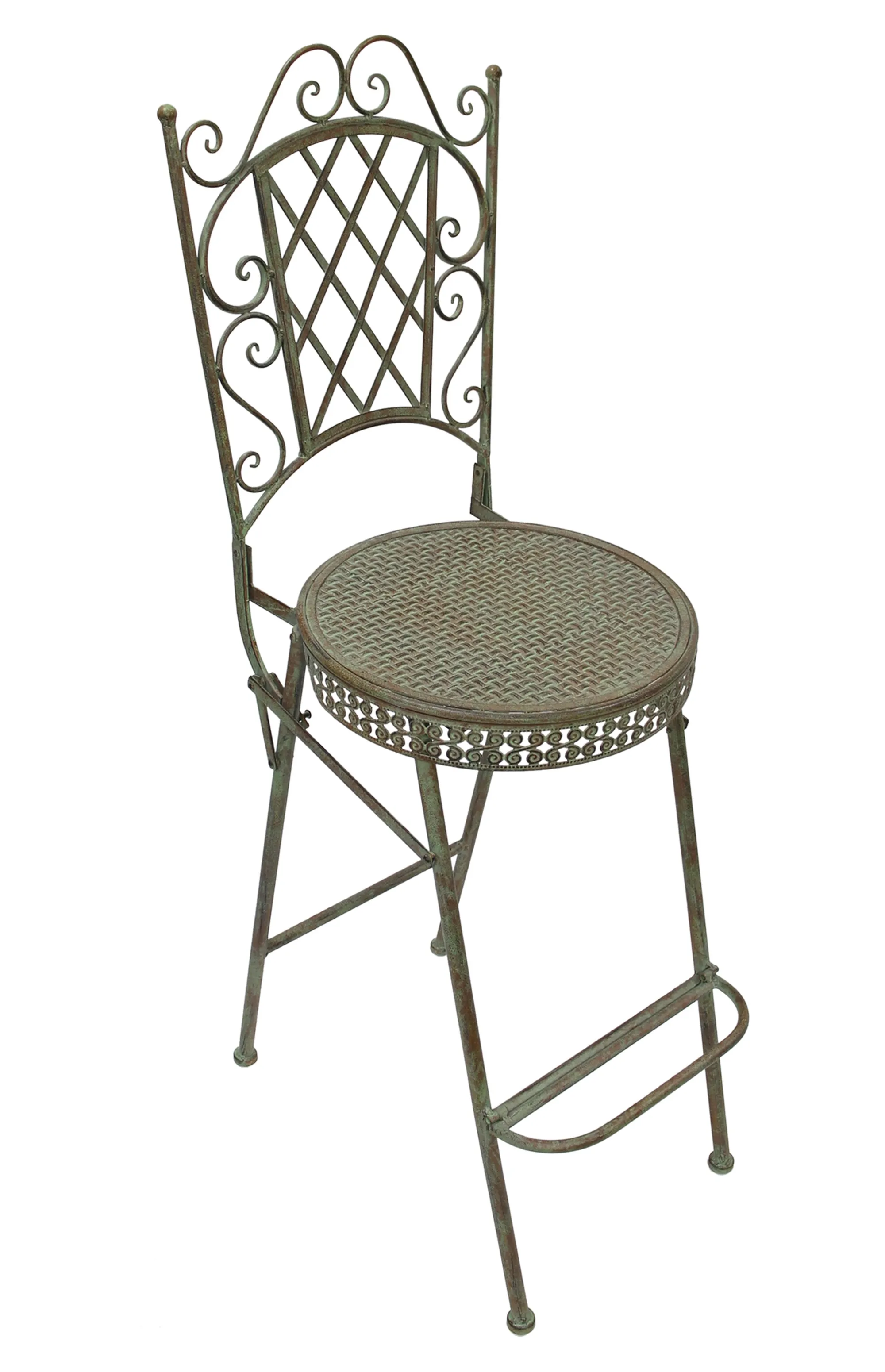 Hoher Gartenstuhl "Ornamente"  im Frank Flechtwaren Online Shop für Nostalgischer Herbstgarten kaufen