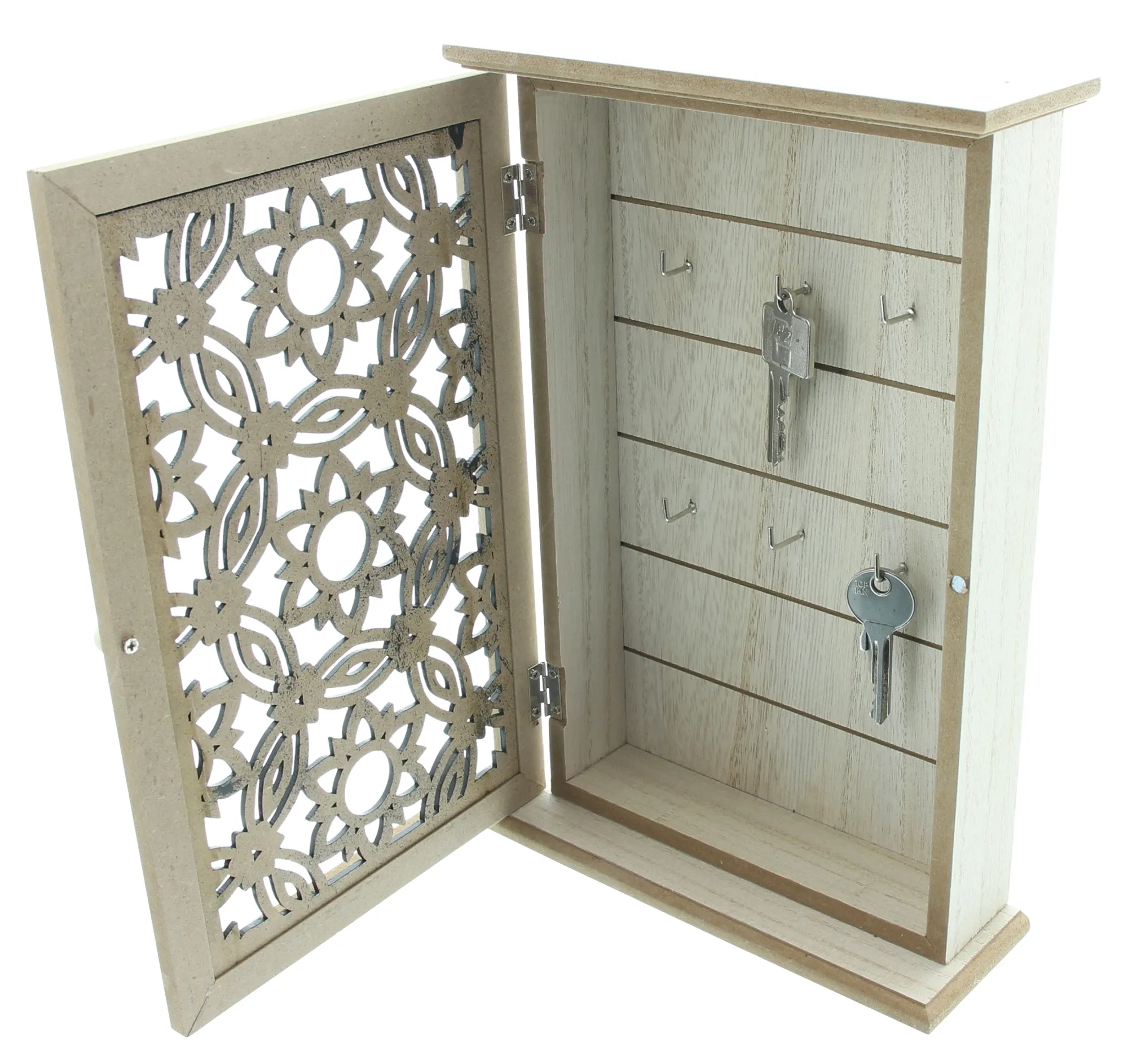 Schlüsselbox "Black Flowers"  im Frank Flechtwaren Online Shop für Modern Living kaufen