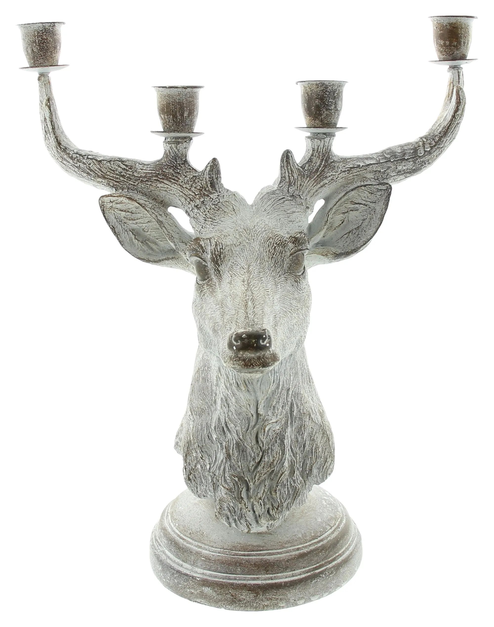 Kerzenhalter "Hirsch"  im Frank Flechtwaren Online Shop für Chalet kaufen