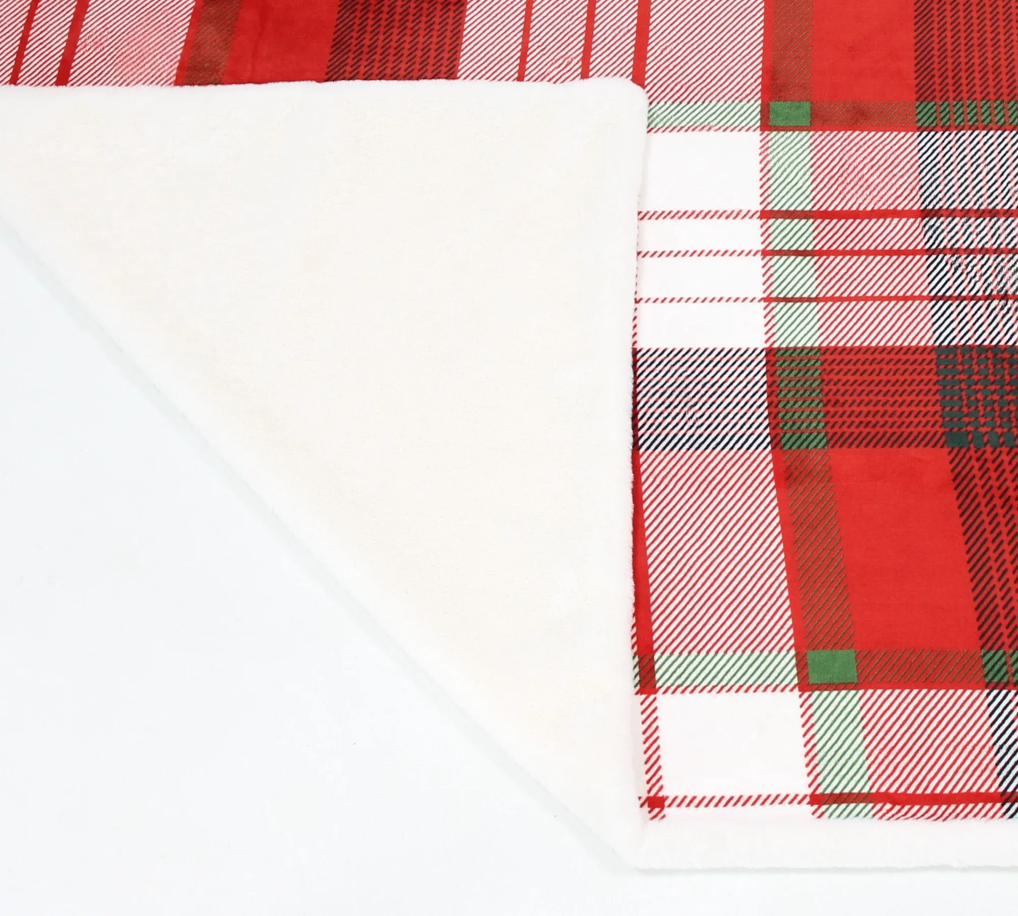 Kuscheldecke "Weihnachtskaro"  im Frank Flechtwaren Online Shop für Scandi-Look kaufen