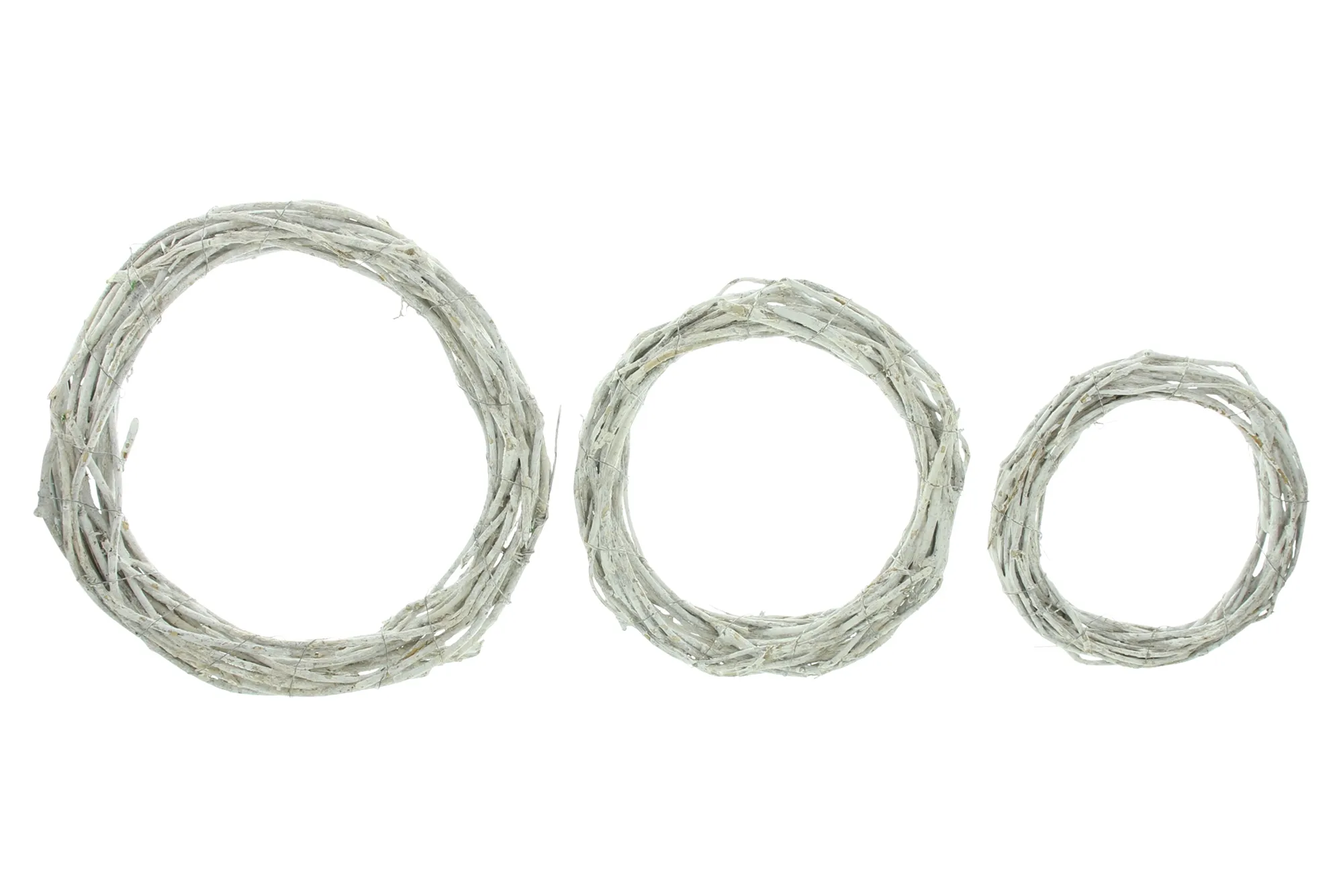 Kranz "White", 3er Set  im Frank Flechtwaren Online Shop für Naturverbunden kaufen