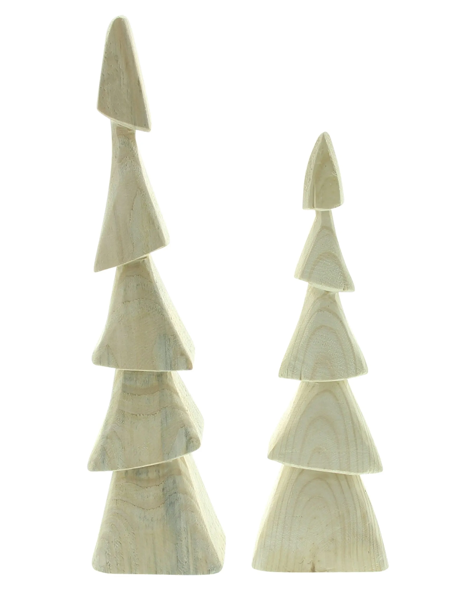 Holzdeko "Tanne", 2er Set  im Frank Flechtwaren Online Shop für Tannenbäume kaufen