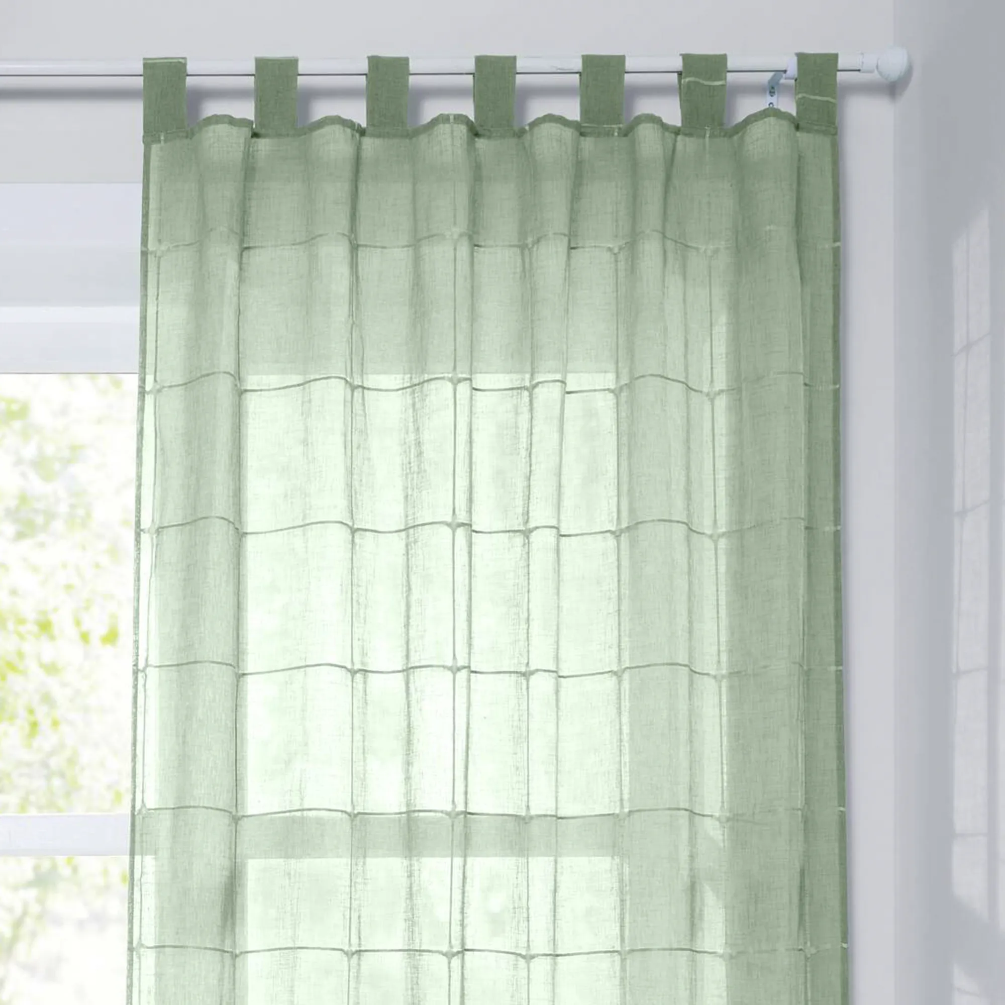 Vorhang "Green Square"  im Frank Flechtwaren Online Shop kaufen