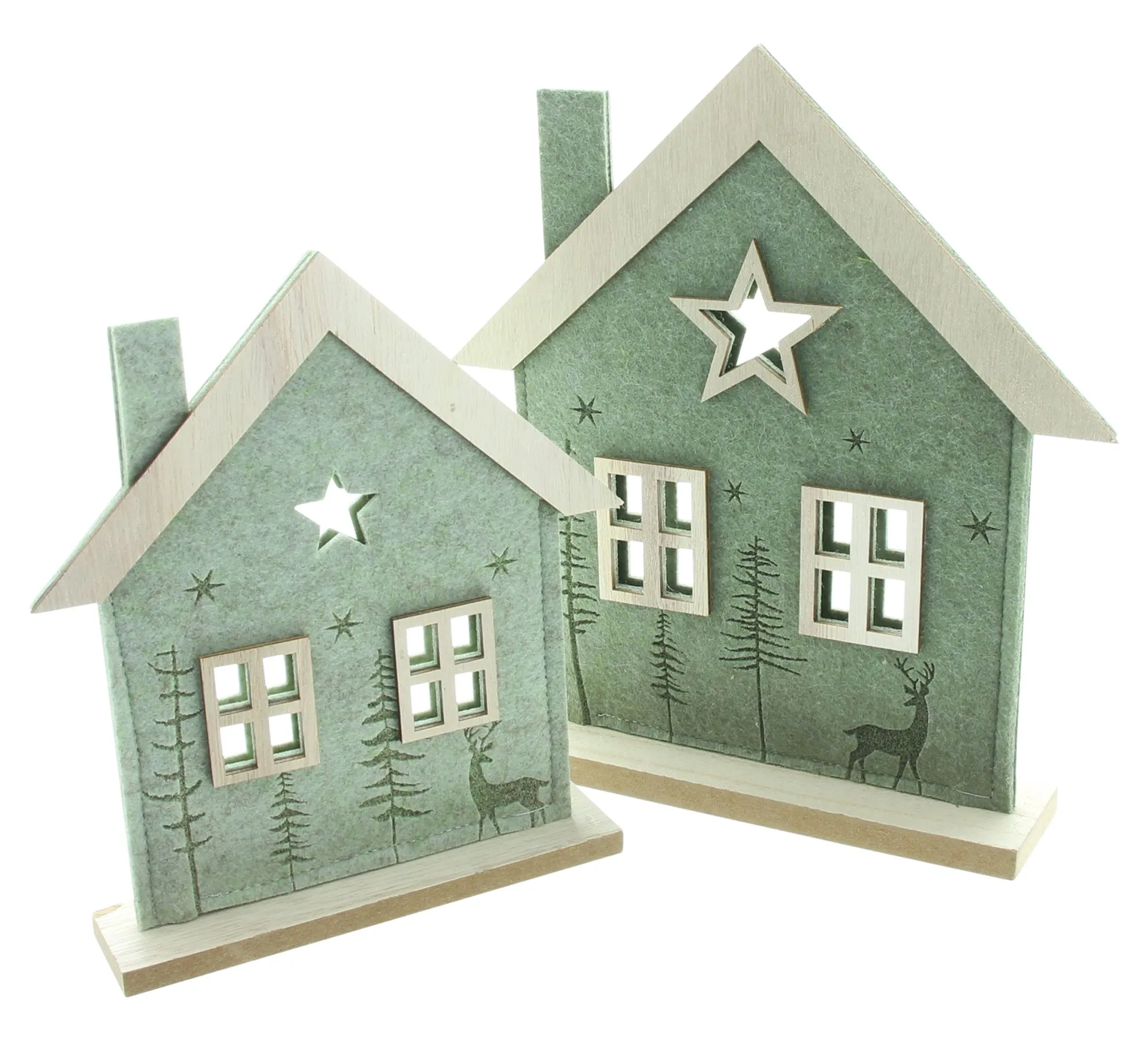 Haus "Wald-Idylle", 2er Set  im Frank Flechtwaren Online Shop für Aus dem Häuschen kaufen
