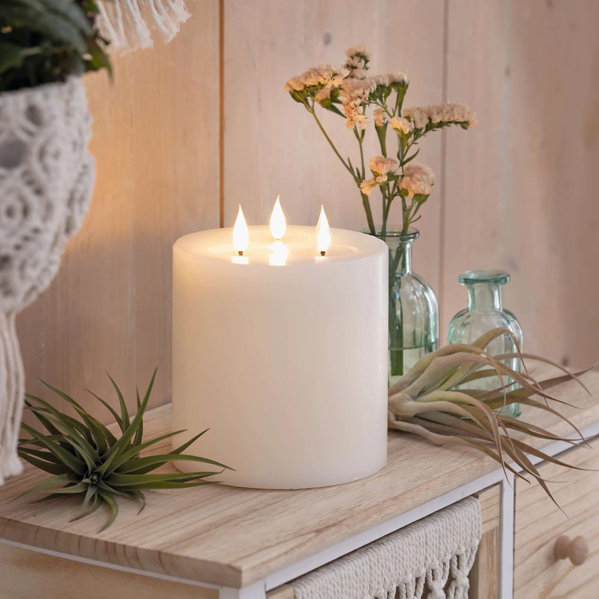 3-Docht-Kerze "Classic"  im Frank Flechtwaren Online Shop für Weihnachtliches Chalet kaufen