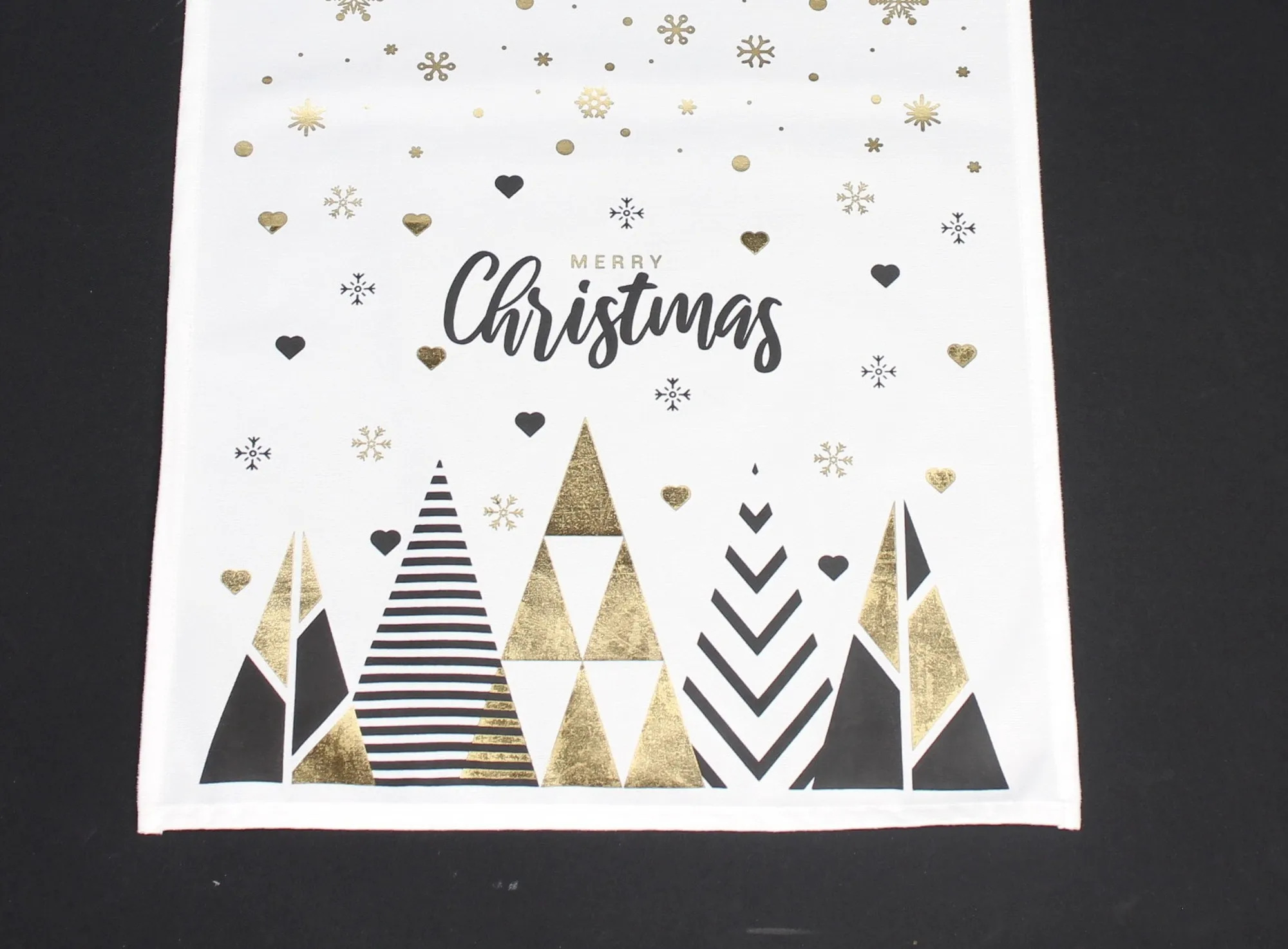 Tischläufer "Black'n'Gold"  im Frank Flechtwaren Online Shop für Gold &amp; Schwarz kaufen