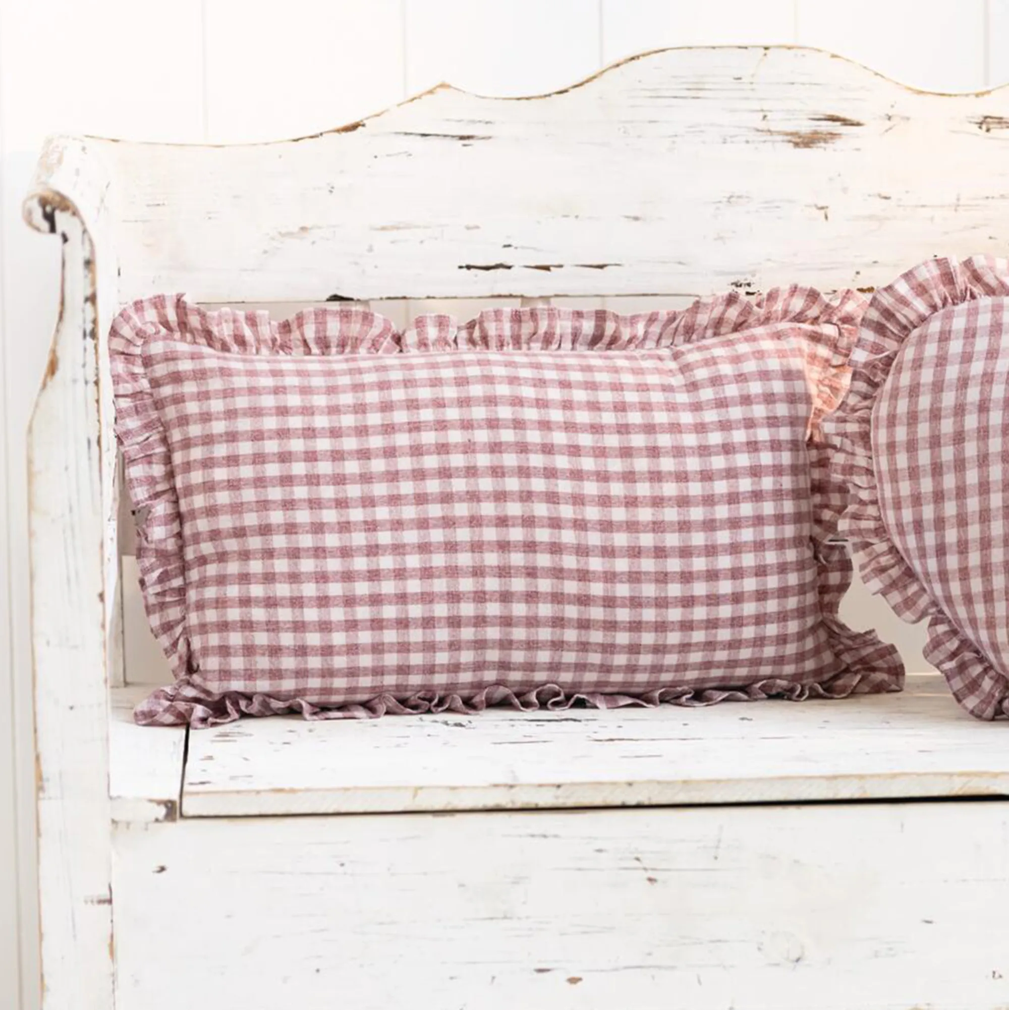 Kissenhülle "Vintage Karo"  im Frank Flechtwaren Online Shop kaufen