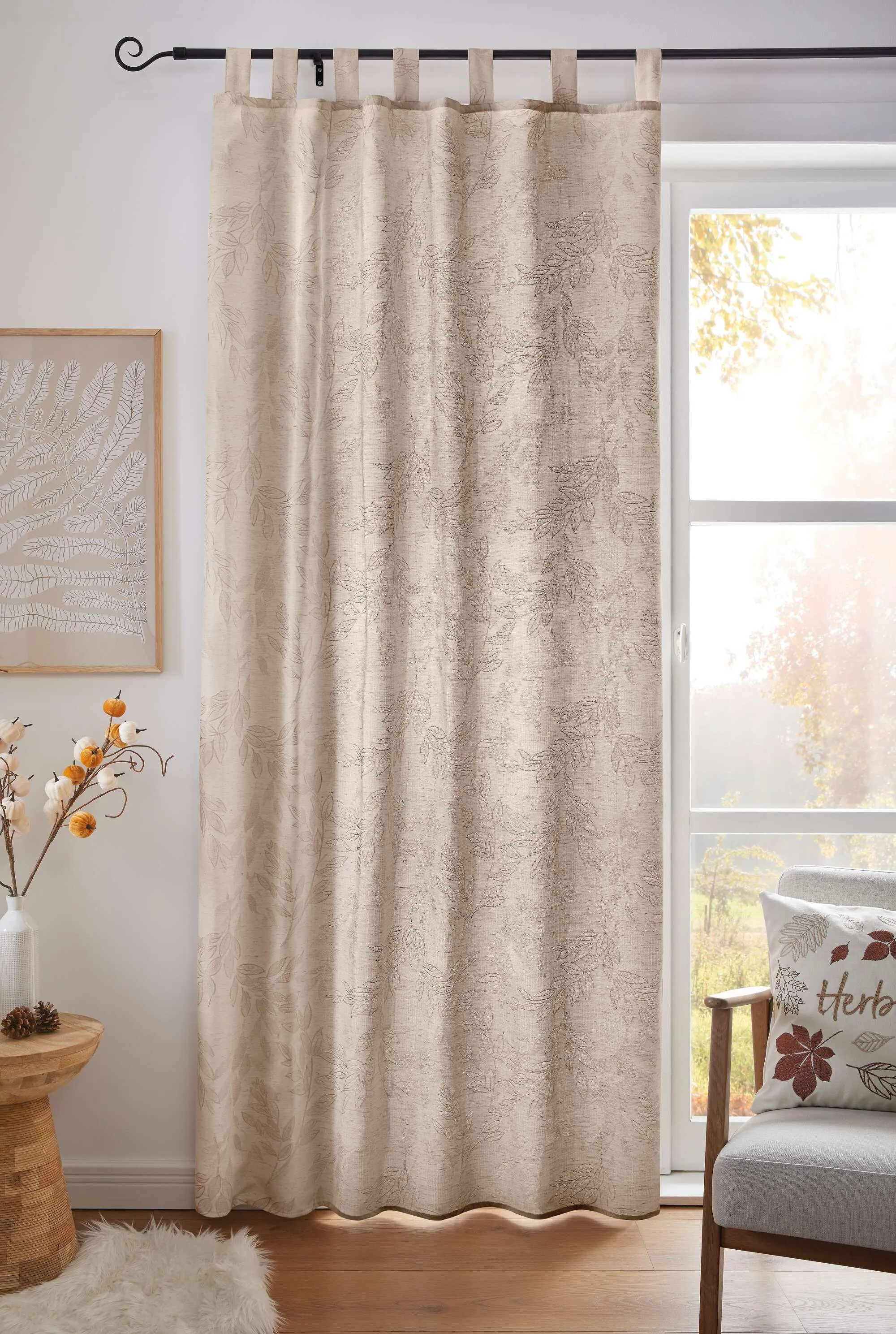 Vorhang "Blätterglanz"  im Frank Flechtwaren Online Shop für Fenstervorhänge kaufen