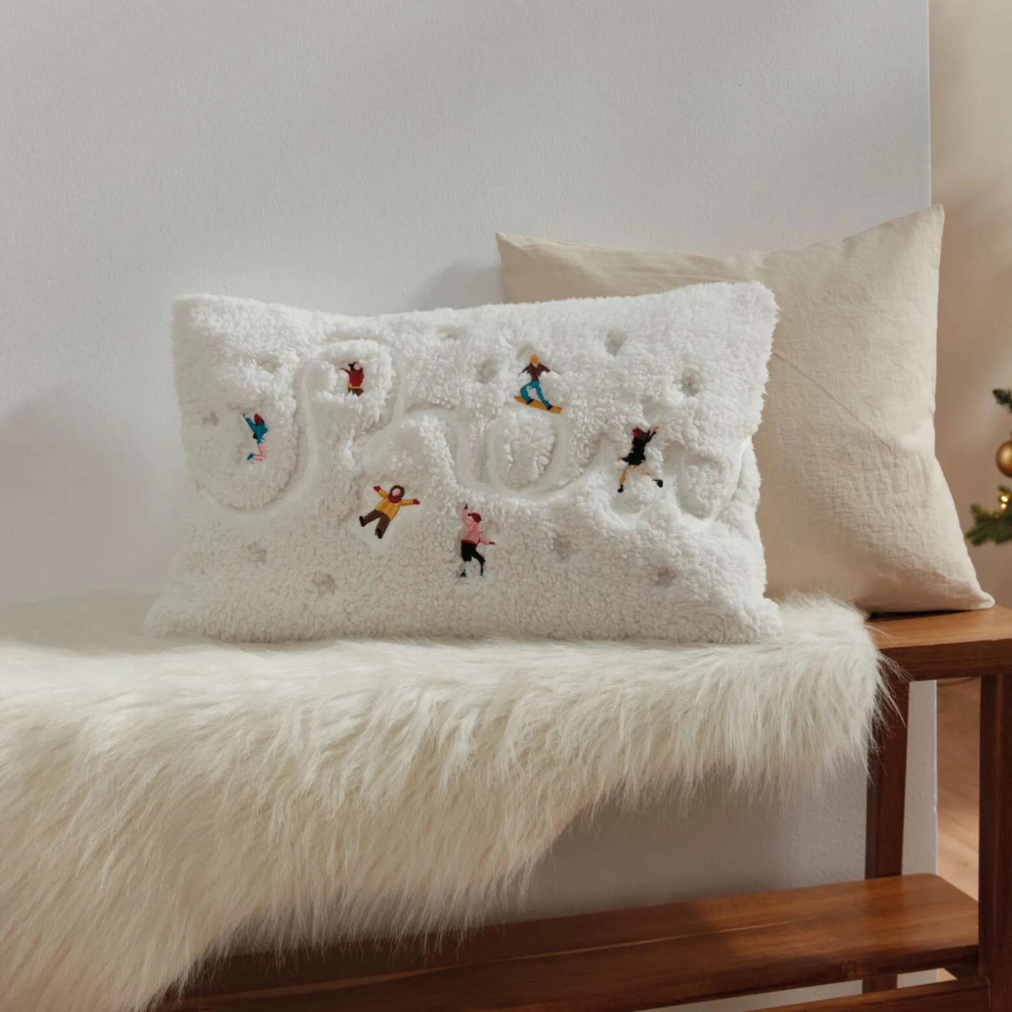 Kissenhülle "Schneespaß"  im Frank Flechtwaren Online Shop kaufen