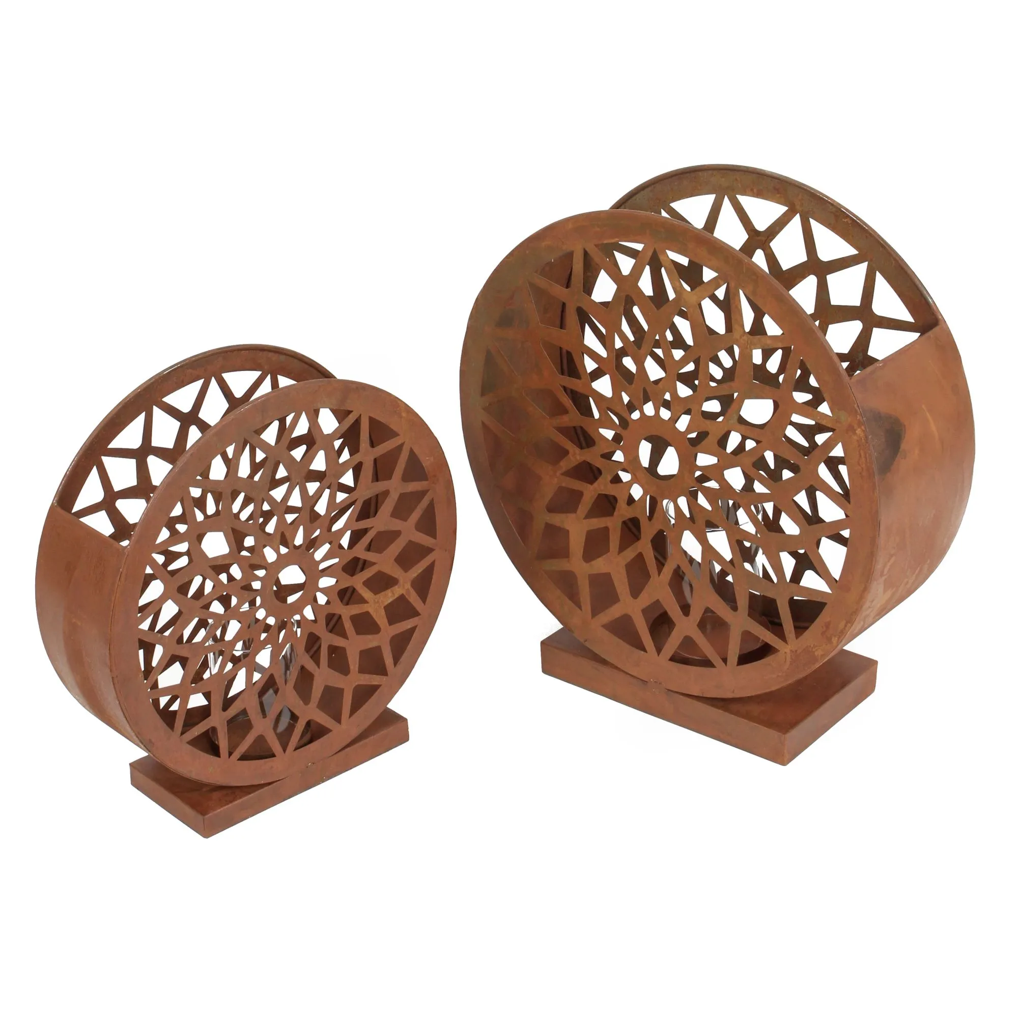 Windlicht "Ornament", 2er Set  im Frank Flechtwaren Online Shop für Windlichter kaufen