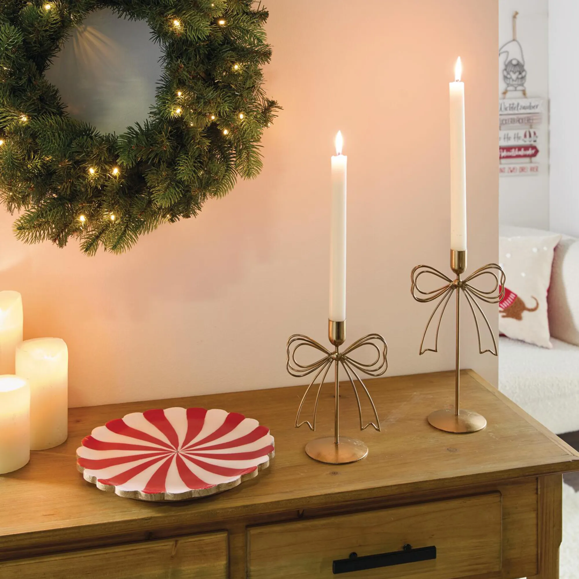Deko-Teller "Bonbon"  im Frank Flechtwaren Online Shop für Welcome to Santa's Home kaufen
