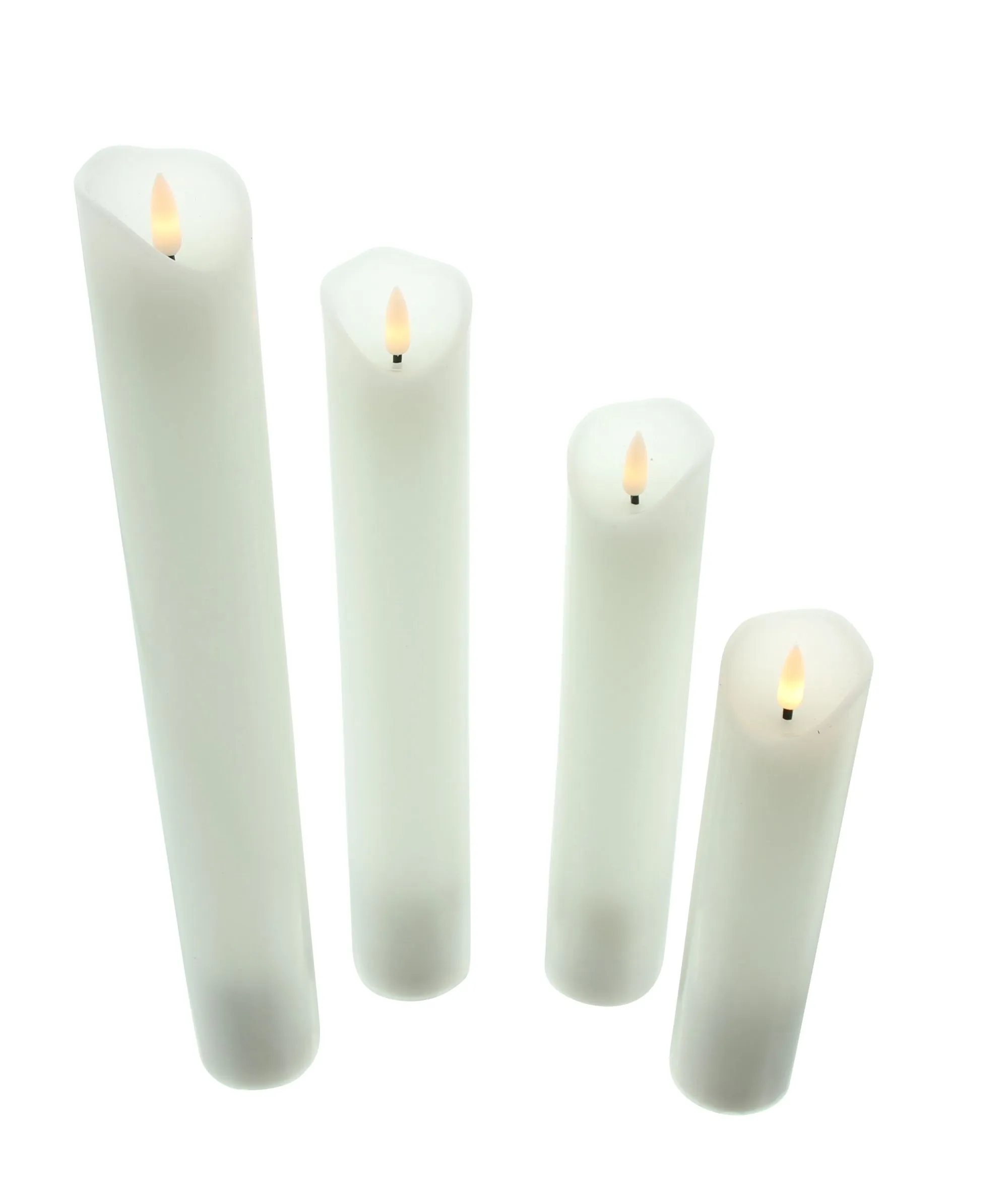 LED-Kerze "Elegance", 4er Set  im Frank Flechtwaren Online Shop für Shabby Chic kaufen