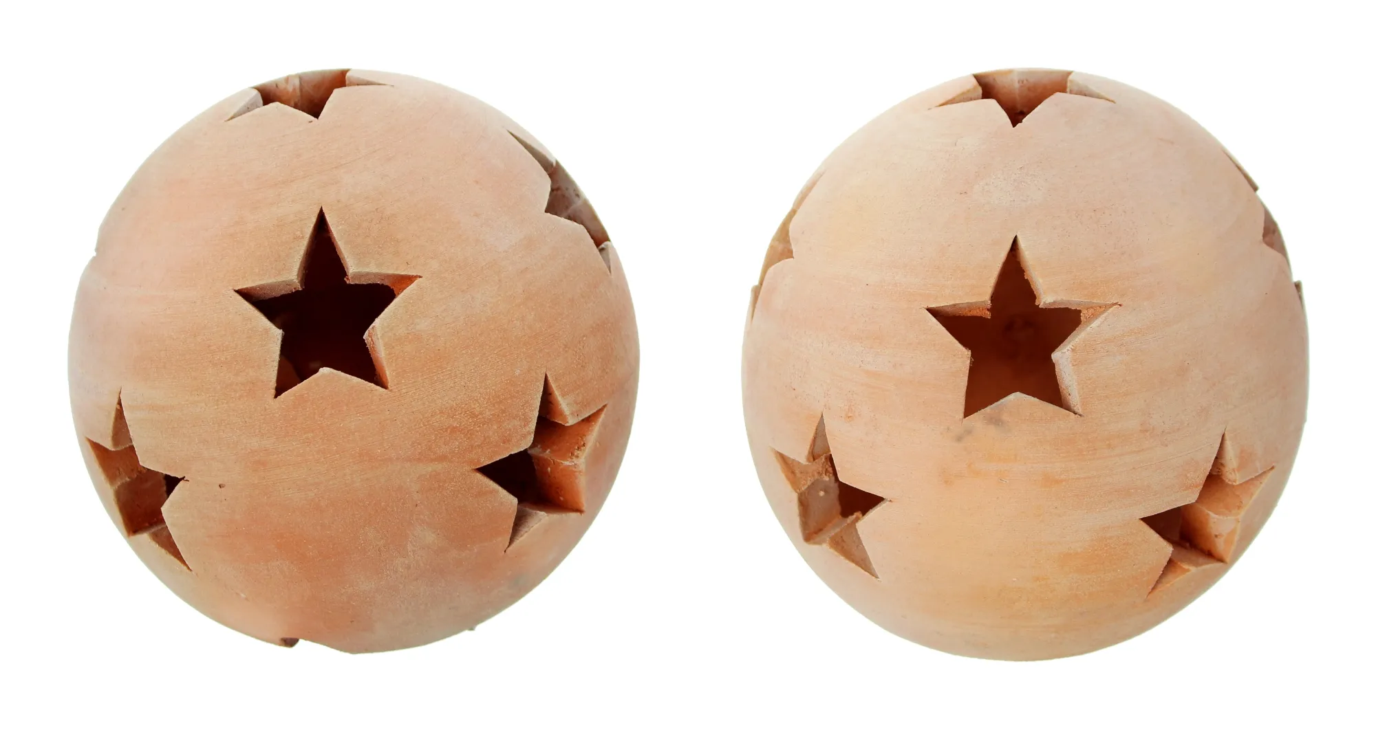 Kugel "Sterne", klein, 2er Set  im Frank Flechtwaren Online Shop für Weihnachtliche Gartendeko kaufen