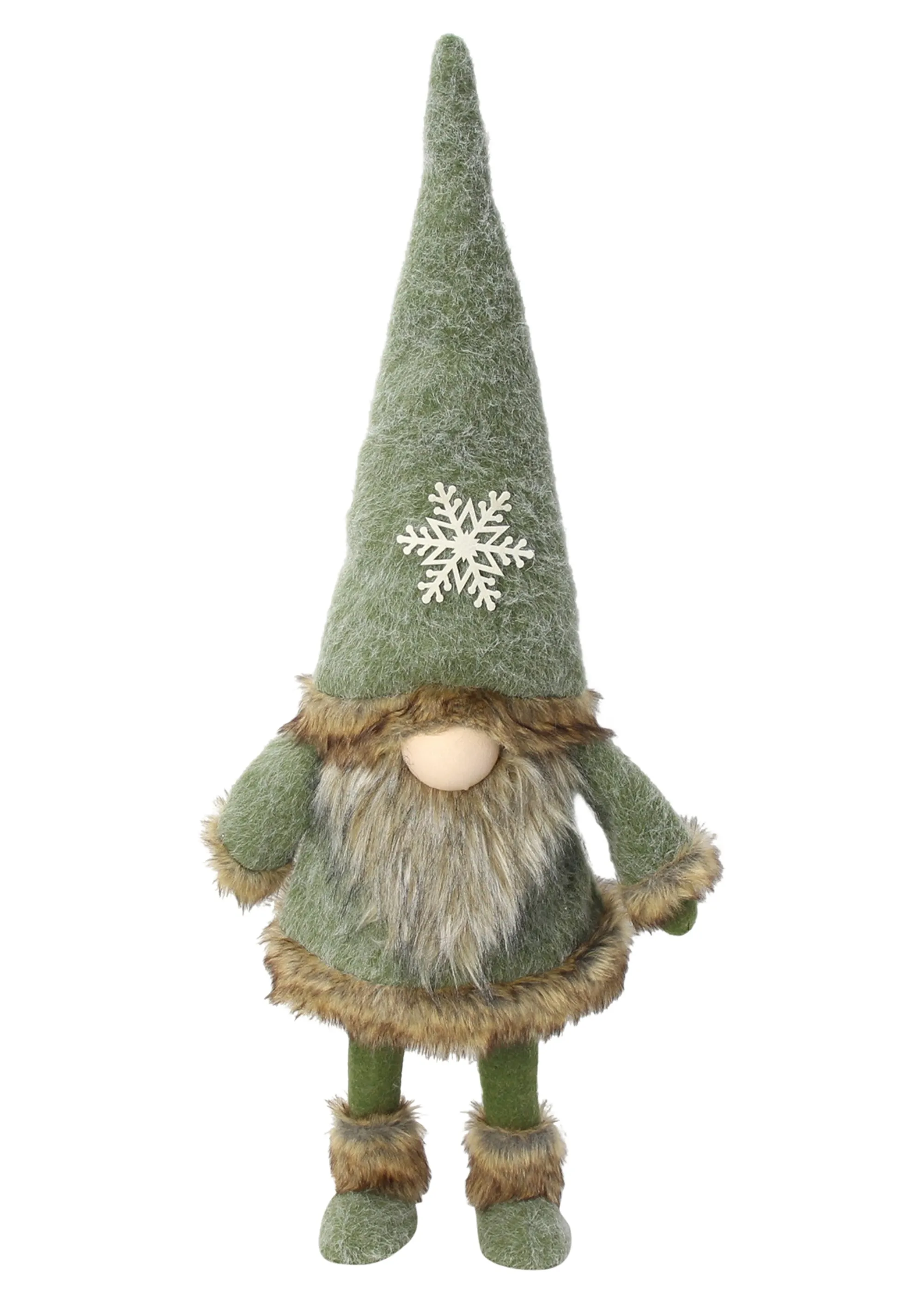 Großer Wichtel "Schneeflocke"  im Frank Flechtwaren Online Shop für Weihnachtliche Dekofiguren kaufen