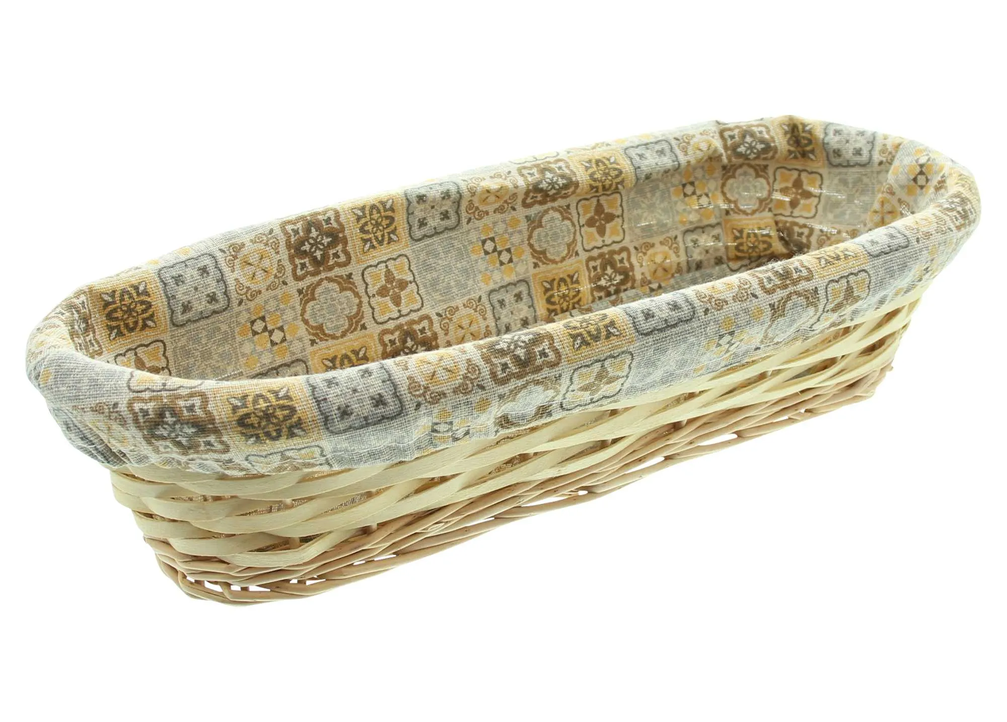 Füllkorb "Mosaik", lang  im Frank Flechtwaren Online Shop für Küche kaufen
