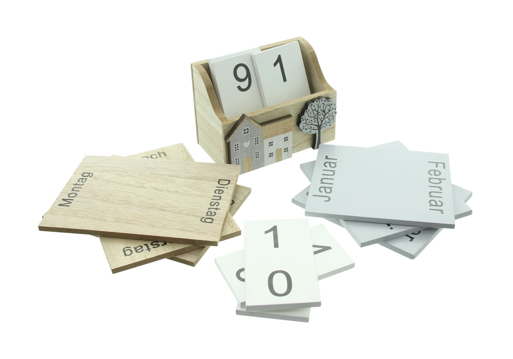 Tischkalender "Home"  im Frank Flechtwaren Online Shop für Dekohäuser kaufen