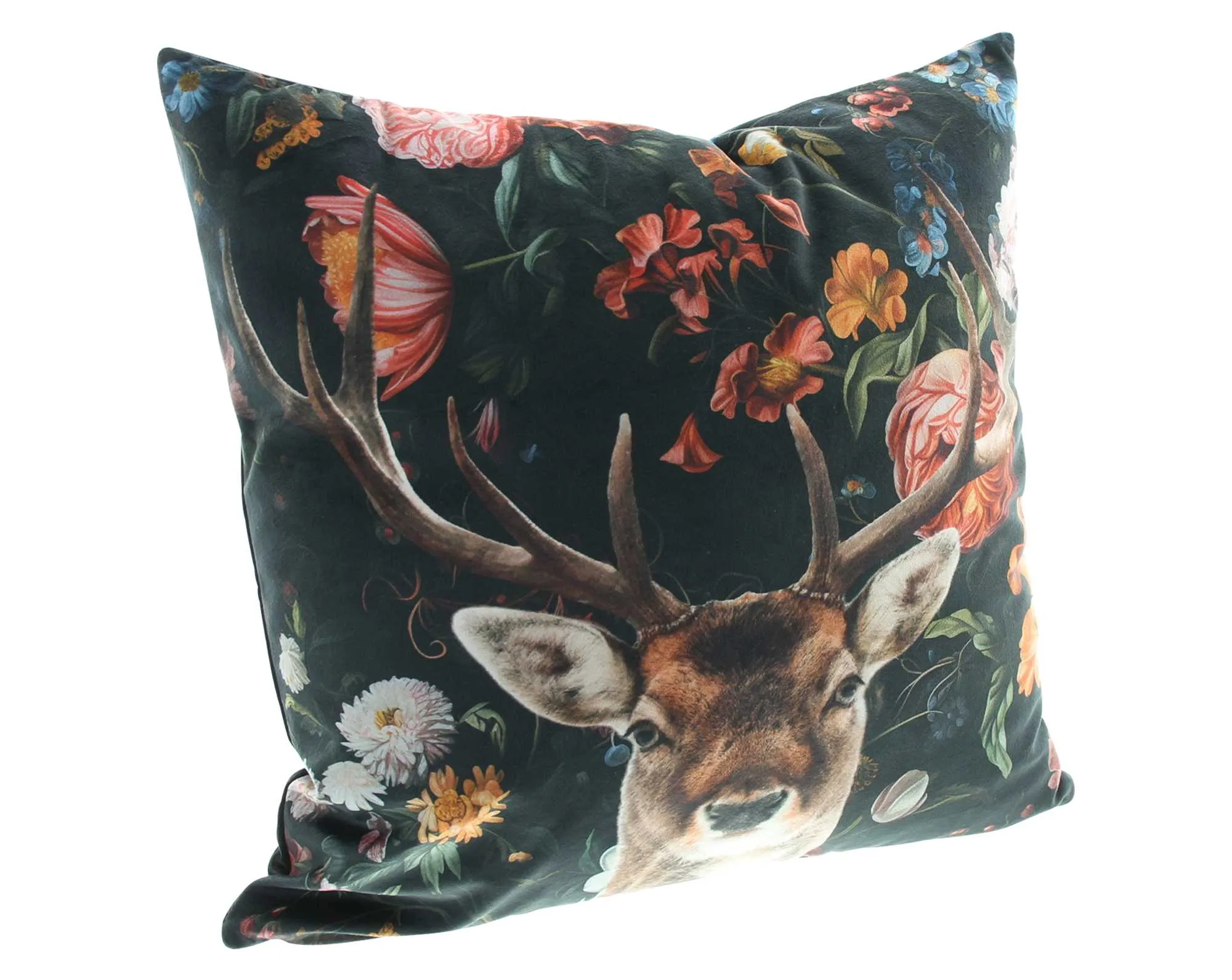 Kissenhülle "Blumenhirsch"  im Frank Flechtwaren Online Shop für For Animal Lovers kaufen