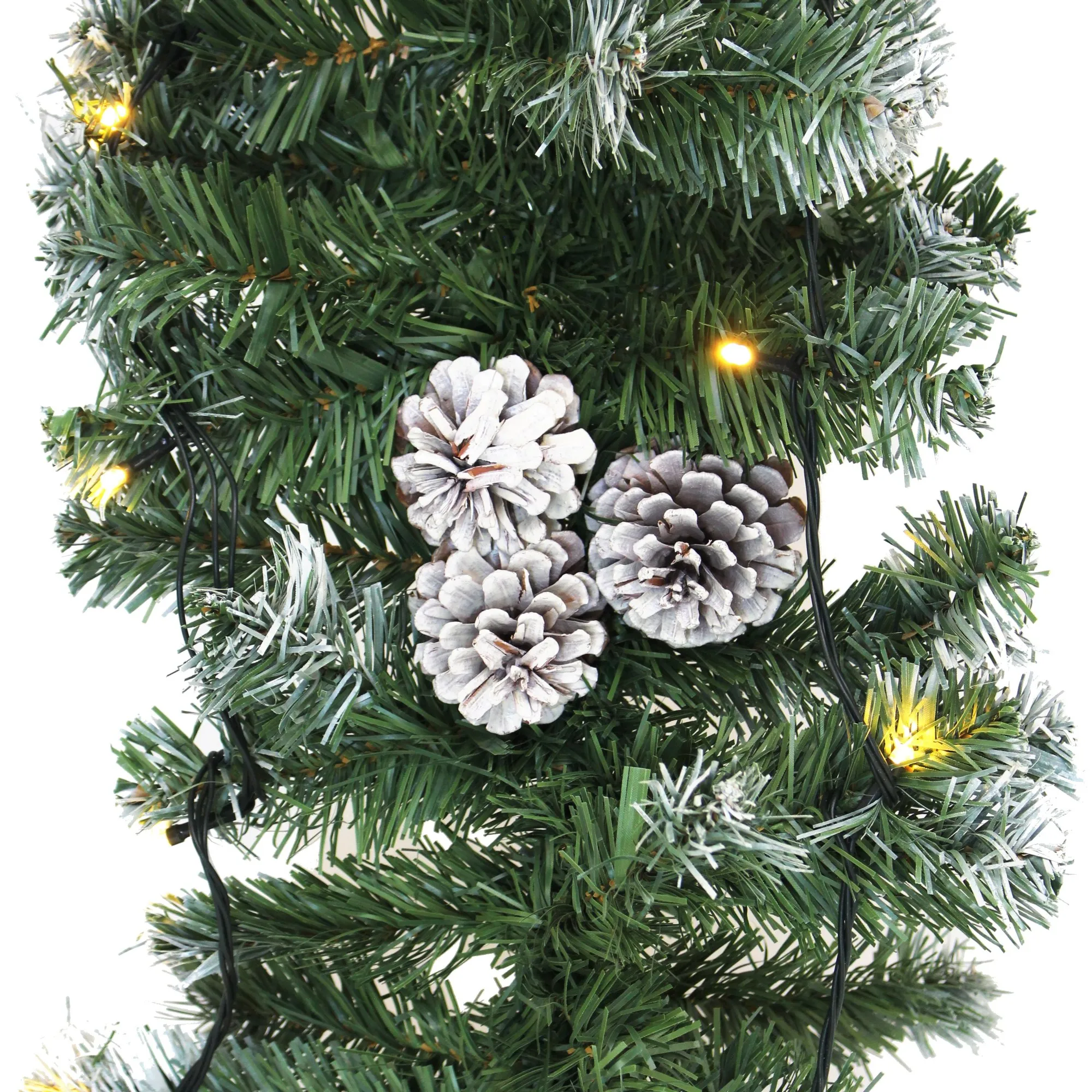 Leuchtgirlande "Naturwinter"  im Frank Flechtwaren Online Shop für Weihnachtliche LED-Lichterketten kaufen