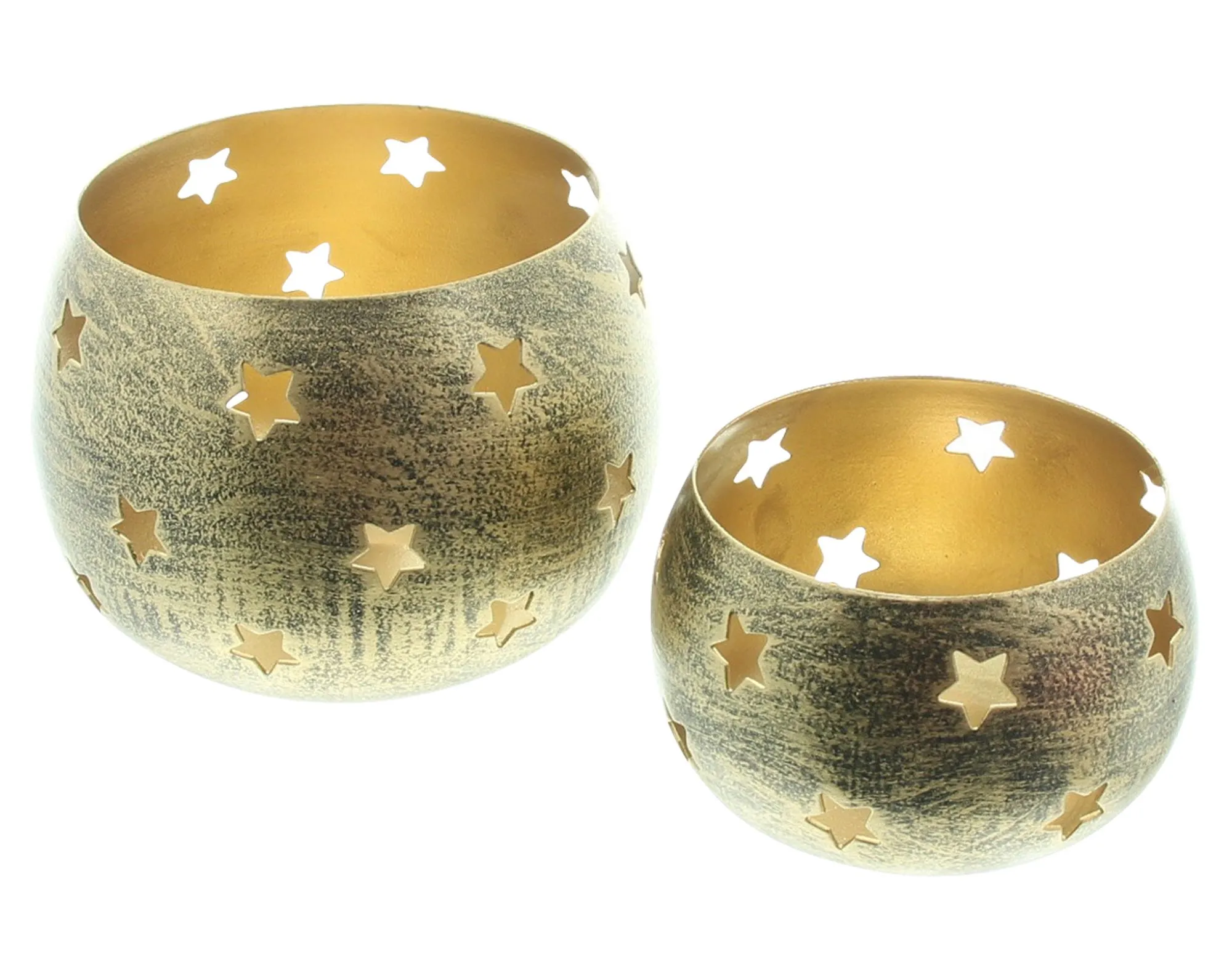 Windlicht "Sternenzauber", 2er Set  im Frank Flechtwaren Online Shop für Weihnachtliches Chalet kaufen