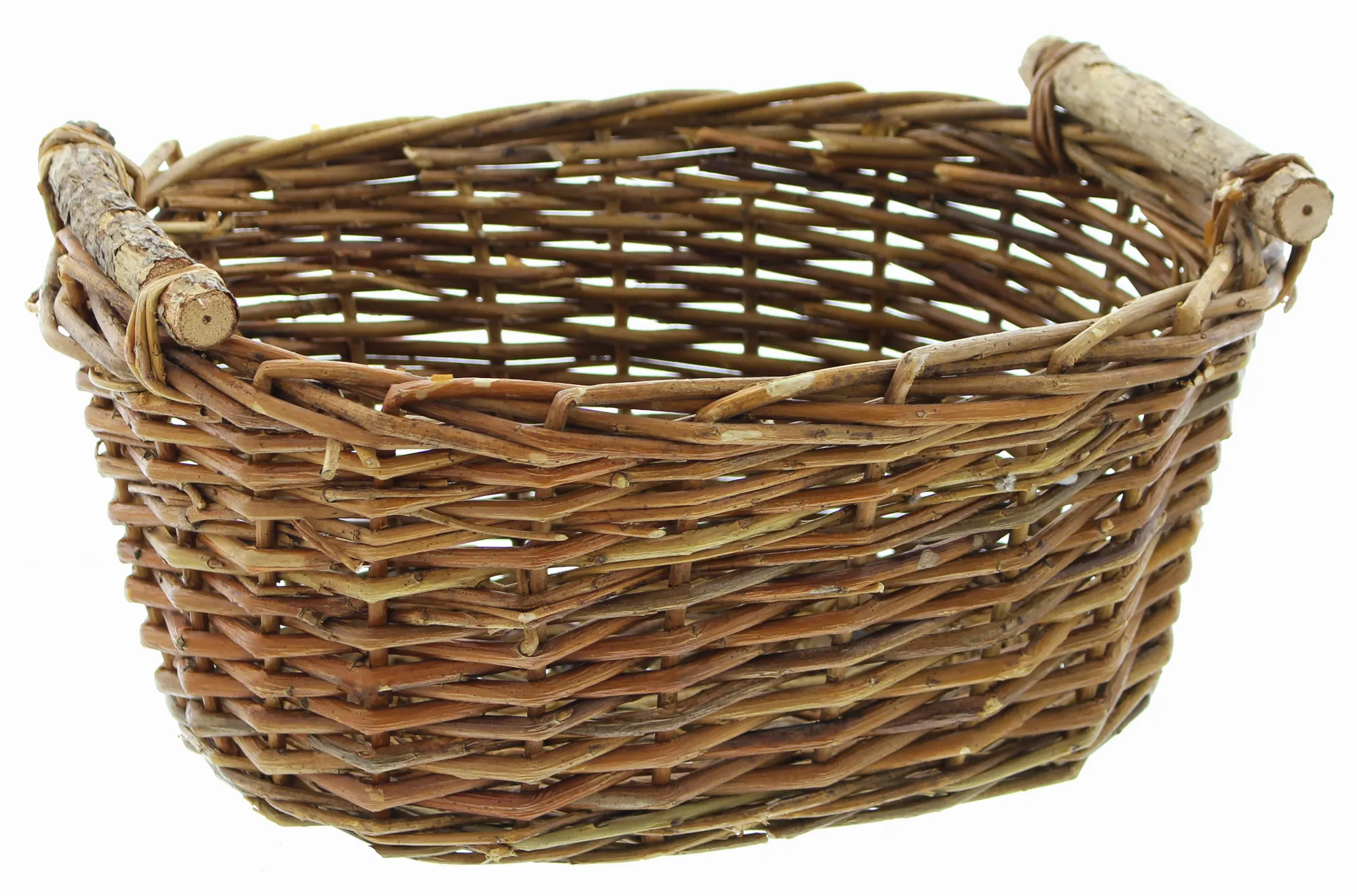 Füllkorb "Holzgriff", groß  im Frank Flechtwaren Online Shop für Füllkörbe &amp; Universalkörbe kaufen