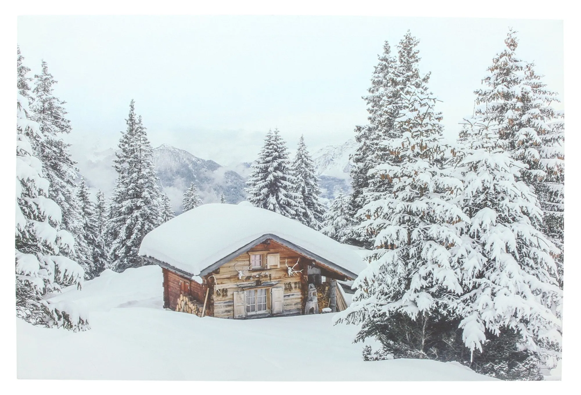 LED-Bild "Winter"  im Frank Flechtwaren Online Shop für Weihnachtliche Wanddeko kaufen