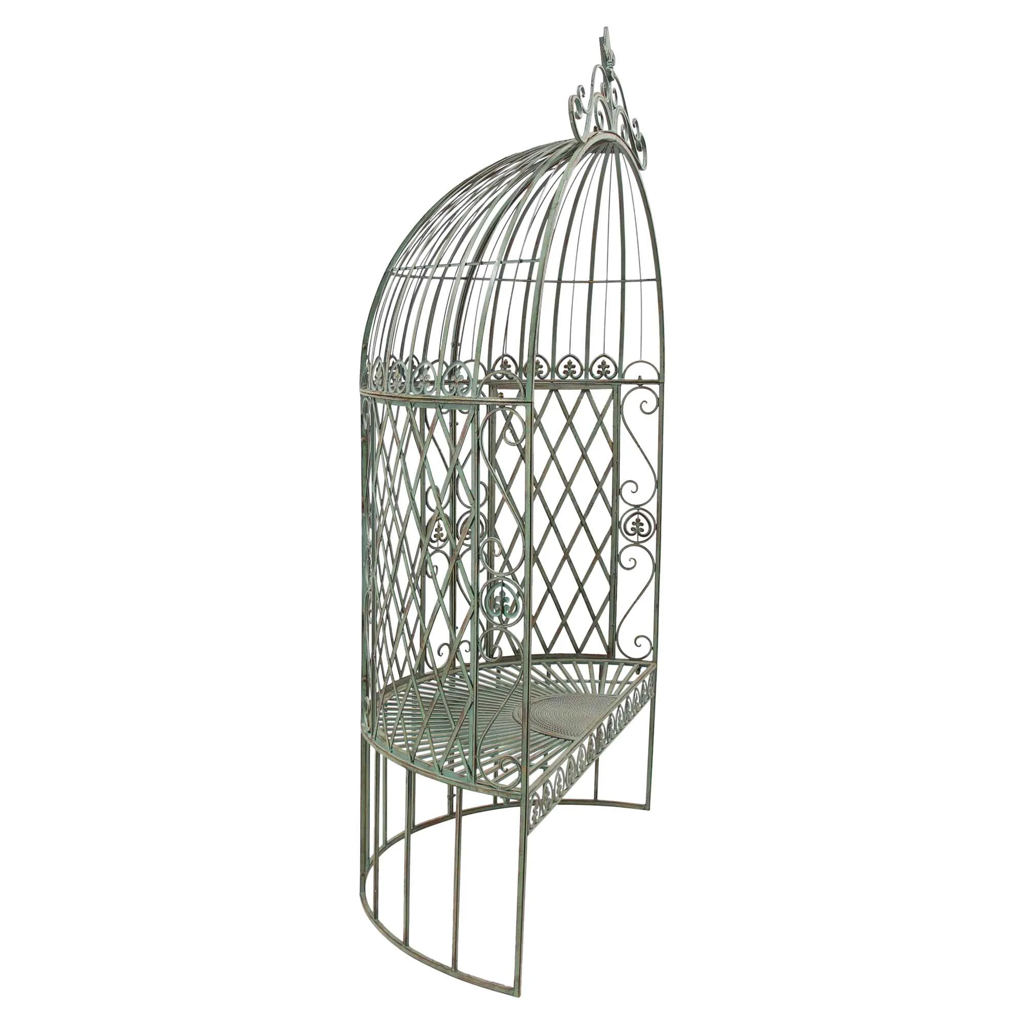 Baldachinbank "Ornamente"  im Frank Flechtwaren Online Shop für Gartensessel &amp; Gartenstühle kaufen