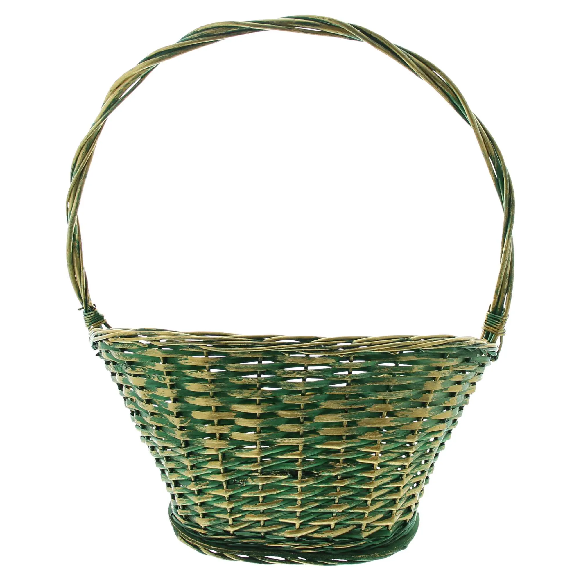 Präsentkorb "Grün/Gold"  im Frank Flechtwaren Online Shop für Präsentkörbe kaufen