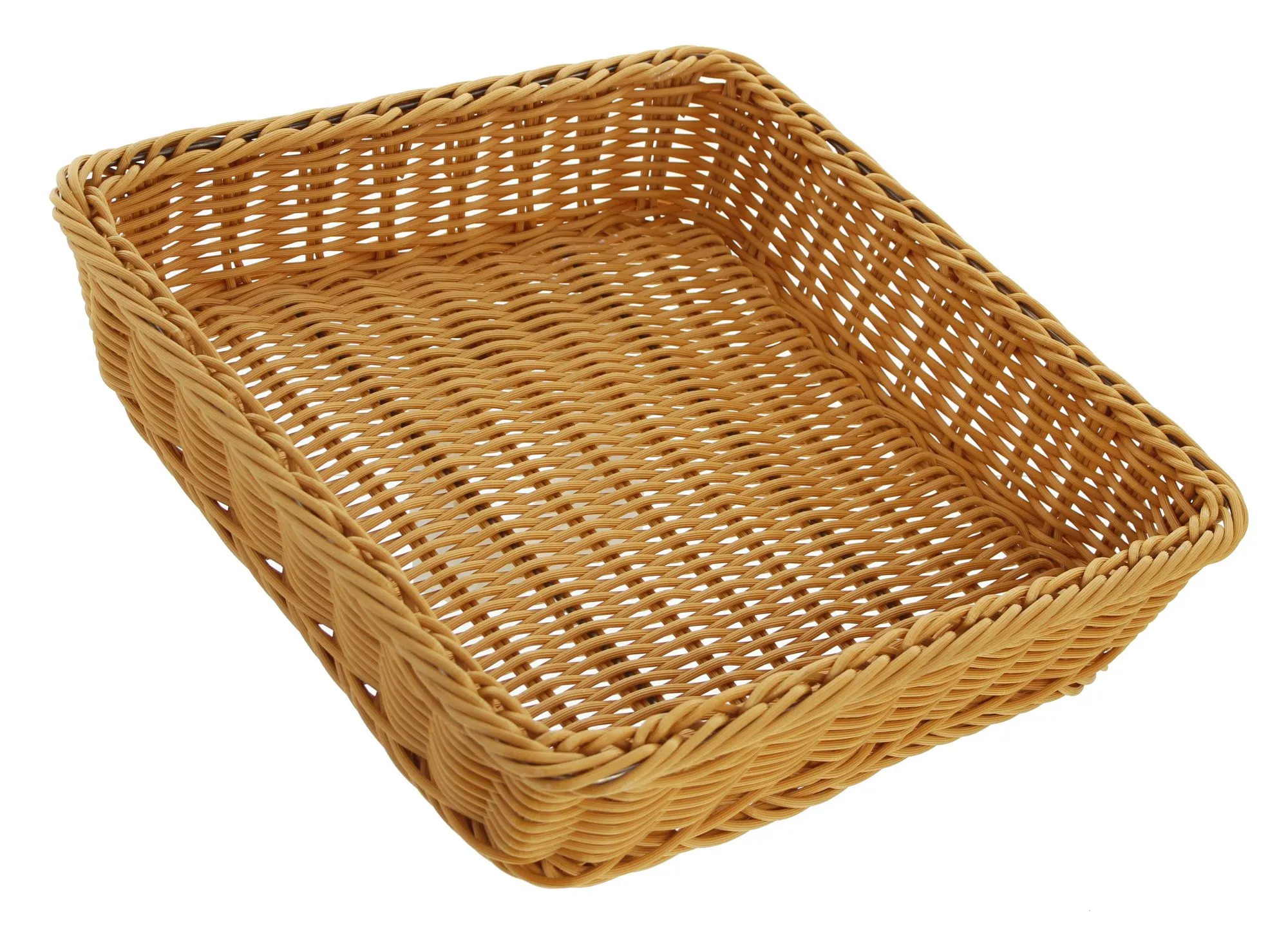 Auslagekorb "Poly" 40 x 40 x 10 cm  im Frank Flechtwaren Online Shop für Badezimmer kaufen