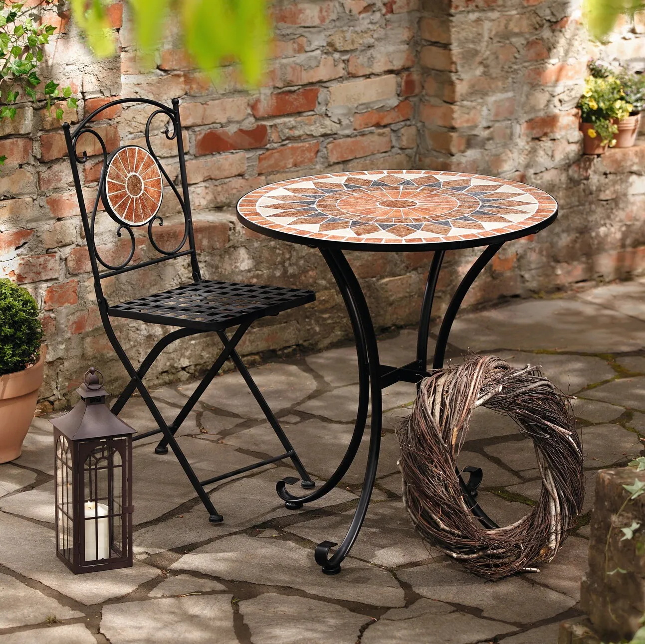 Klappstuhl "Mosaik"  im Frank Flechtwaren Online Shop kaufen