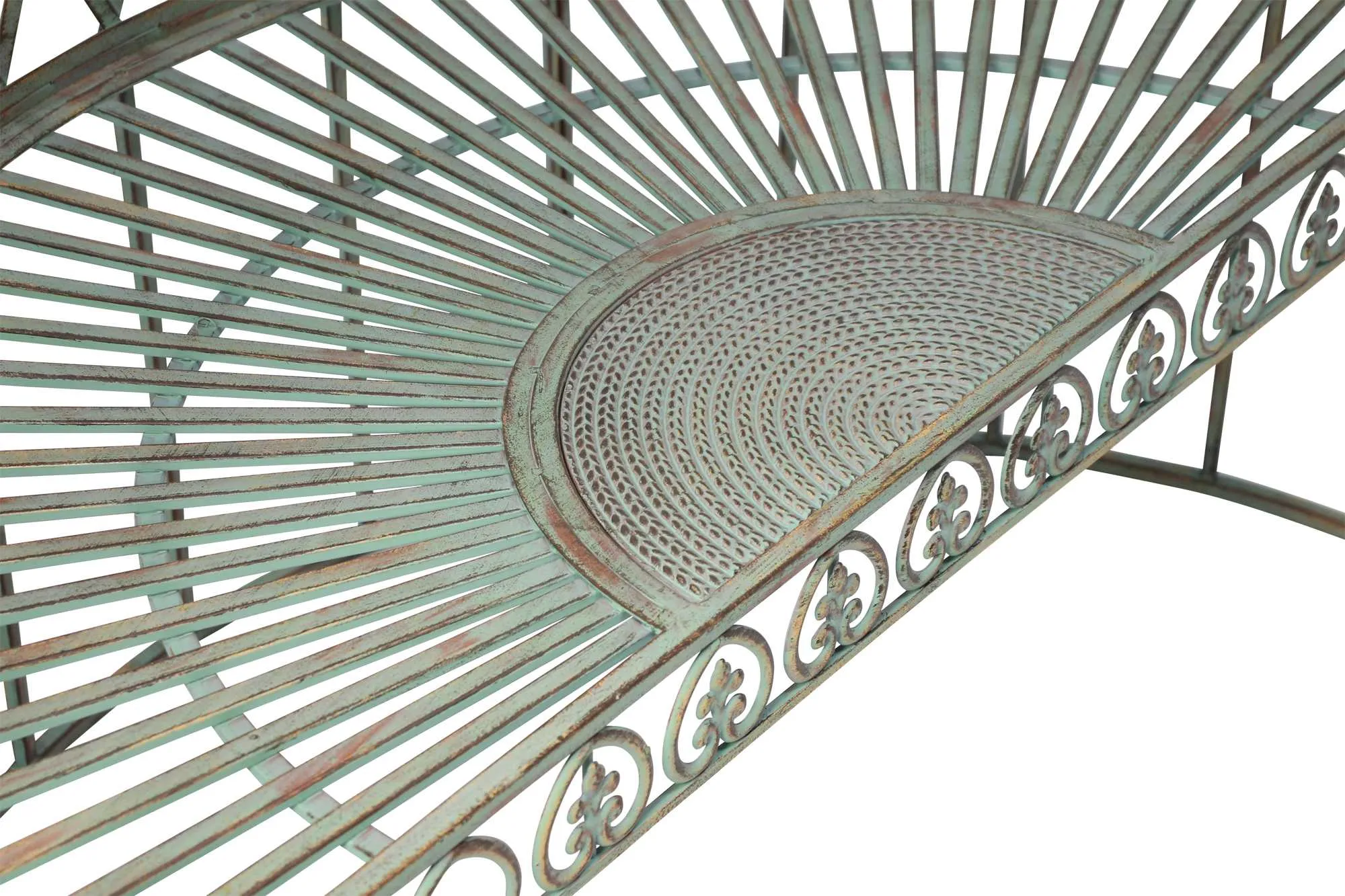 Baldachinbank "Ornamente"  im Frank Flechtwaren Online Shop für Gartensessel &amp; Gartenstühle kaufen