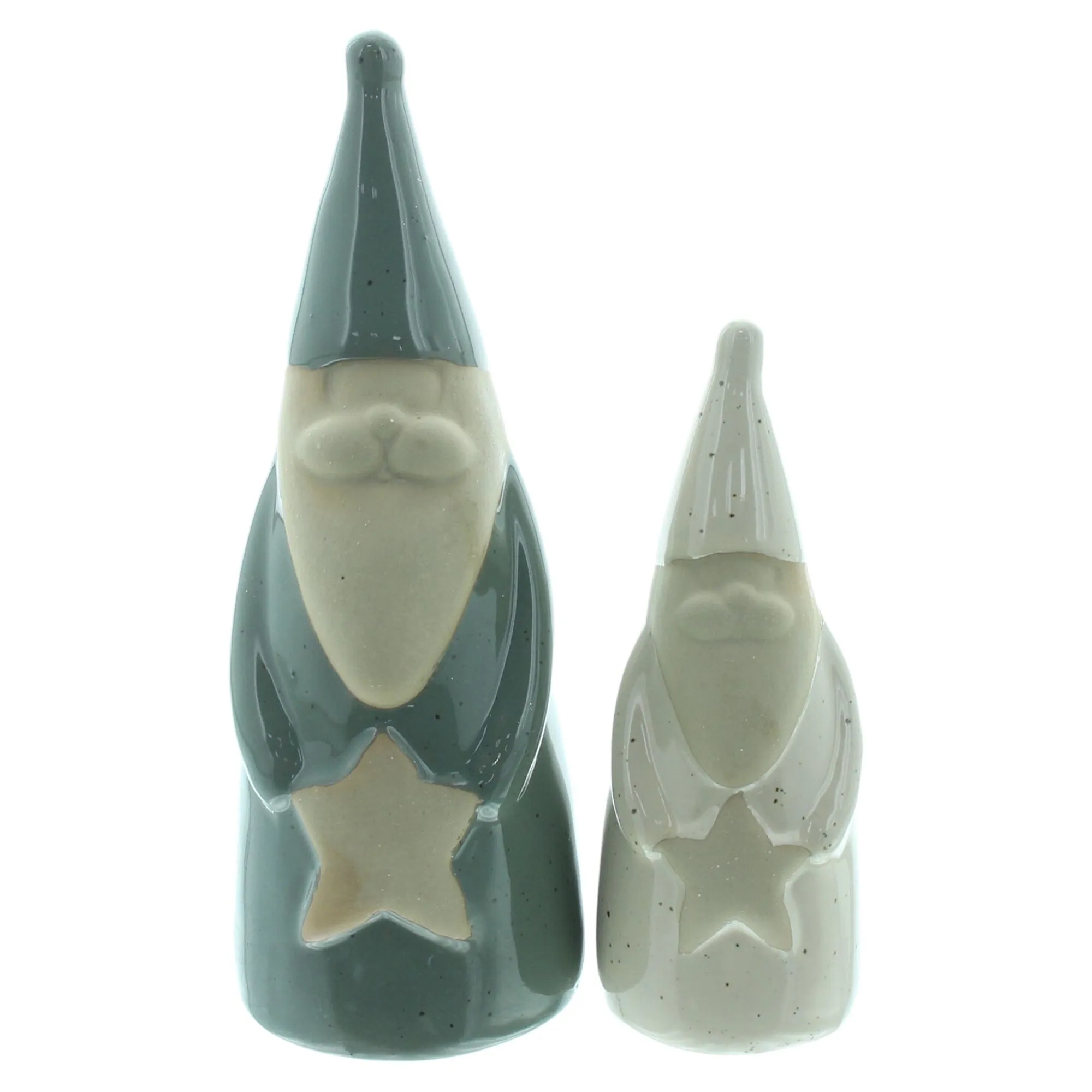Deko-Santa "Gloss", 2er Set  im Frank Flechtwaren Online Shop für Weihnachtsmänner kaufen