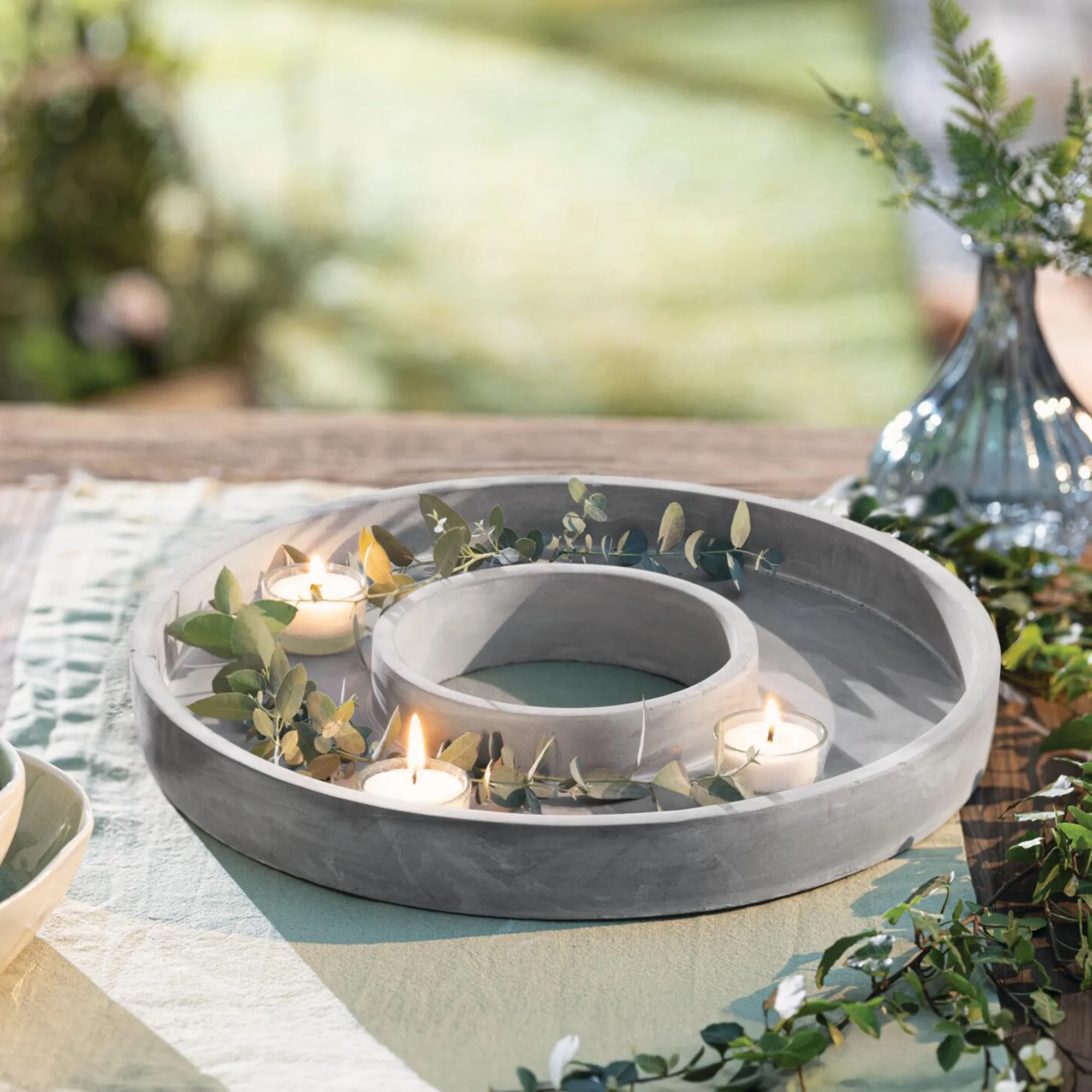 Dekoring "Grey"  im Frank Flechtwaren Online Shop für Zubehör für Adventskränze kaufen