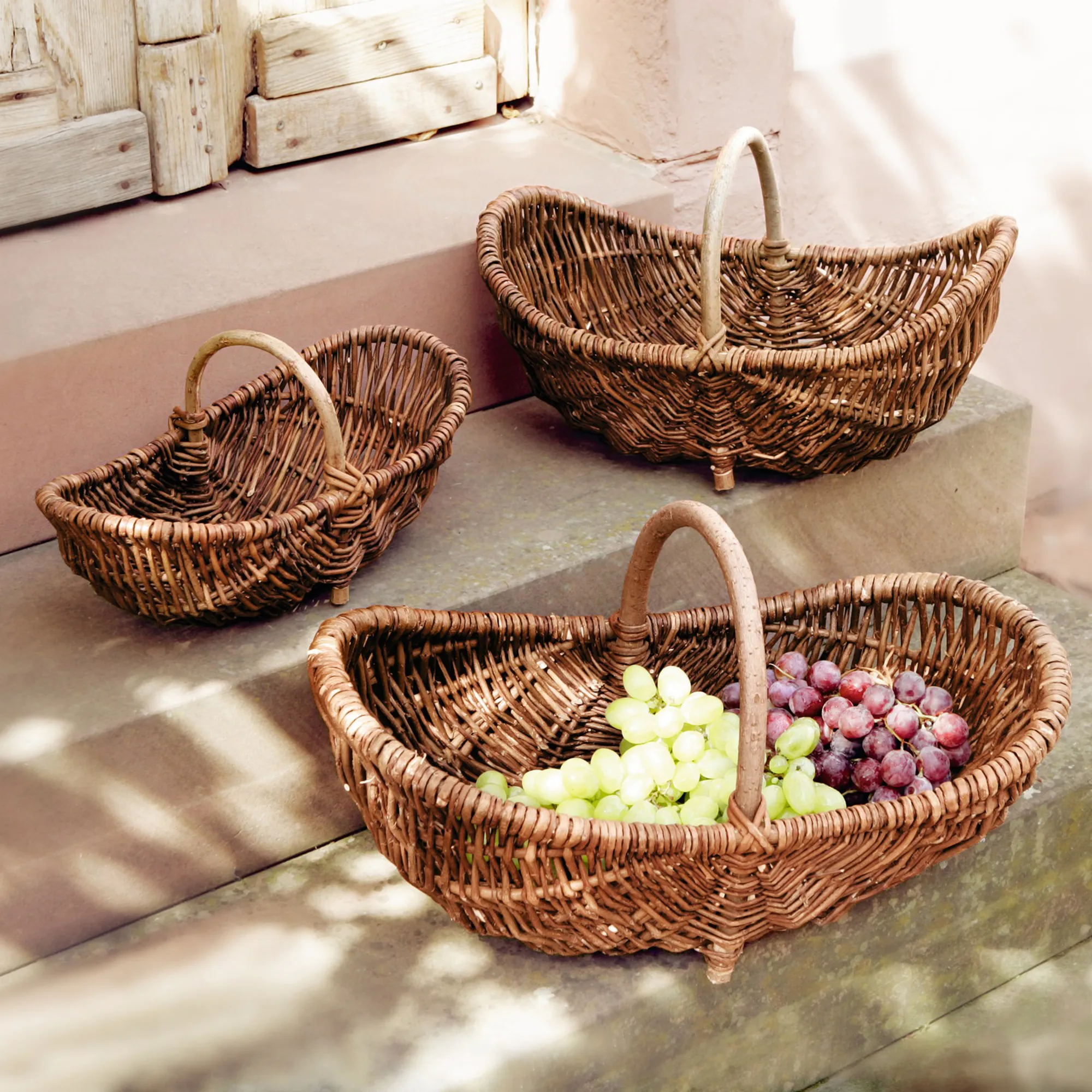 Korb "Holzbügel", groß  im Frank Flechtwaren Online Shop für Bügelkörbe kaufen