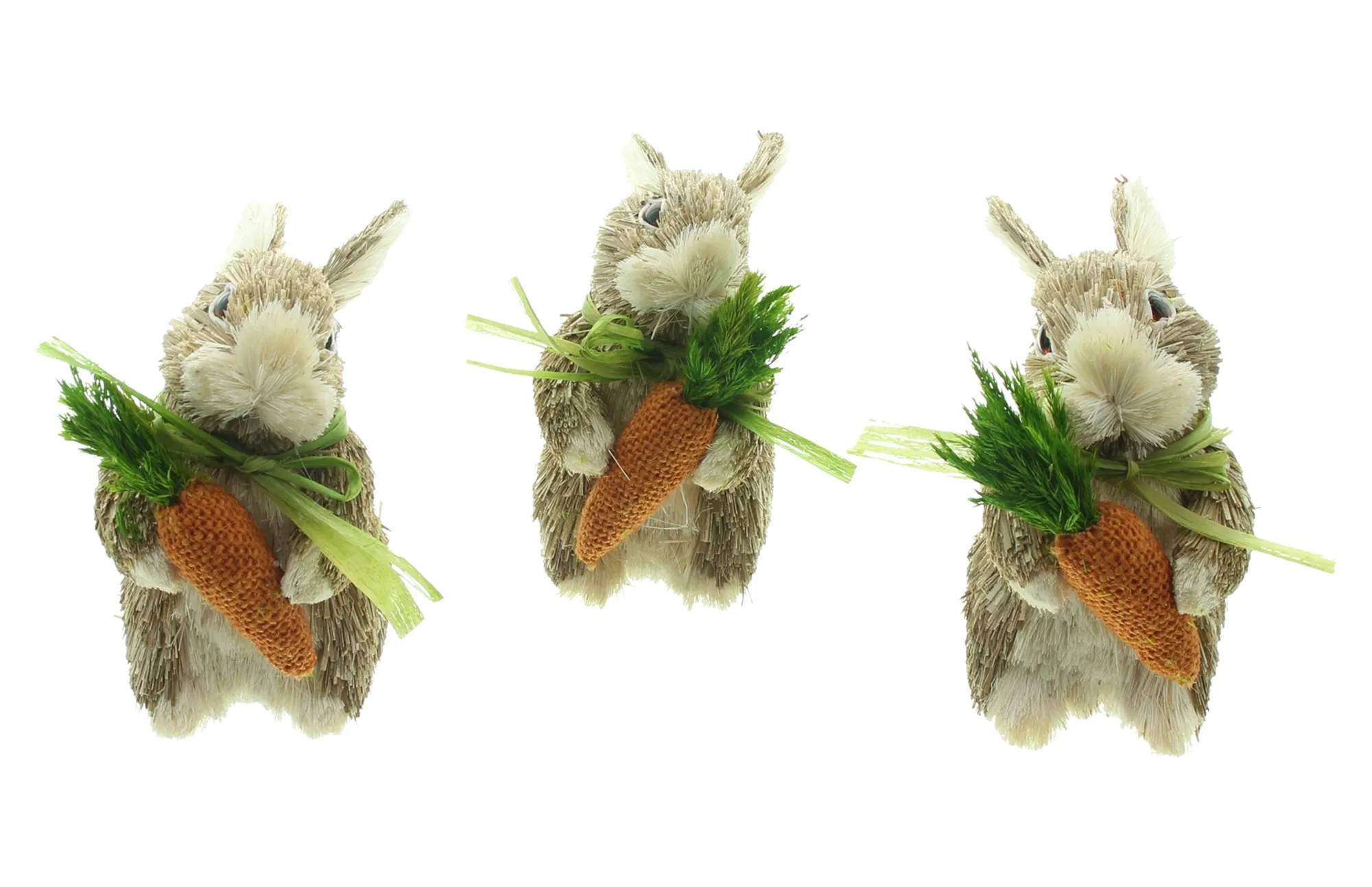 Figur "Häschen mit Karotte", 3er Set  im Frank Flechtwaren Online Shop für Hasen &amp; Co kaufen