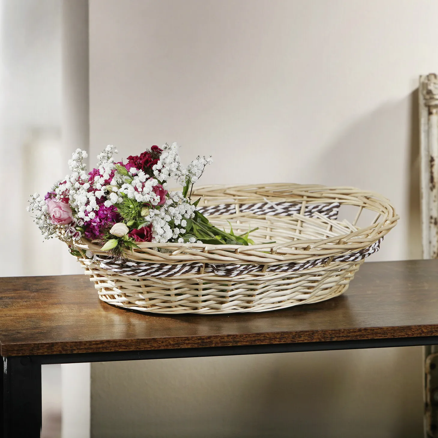 Schale "Papierschnurgeflecht", oval  im Frank Flechtwaren Online Shop kaufen